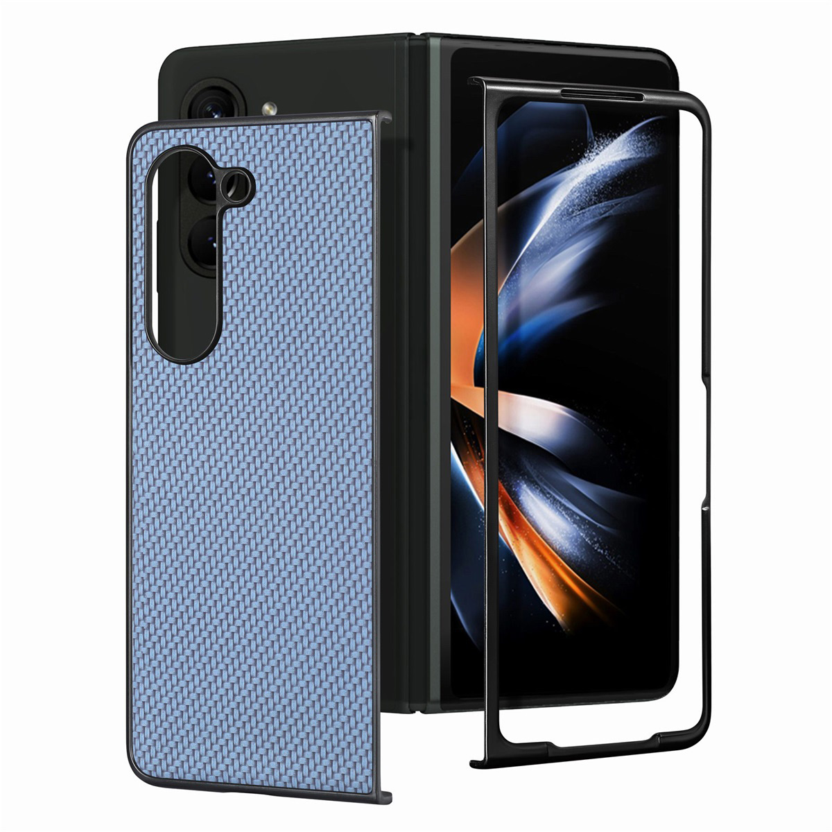 Junsunmay Schutzhülle Für Samsung Galaxy Z Fold5 5G Carbonfaser Textur PU+PC Telefonschale - Blau, Galaxy Z Fold5 5G
Junsunmay Schutzhülle Für Samsung Galaxy Z Fold5 5G Carbonfaser Textur PU+PC Telefonschale - Blau, Galaxy Z Fold5 5G