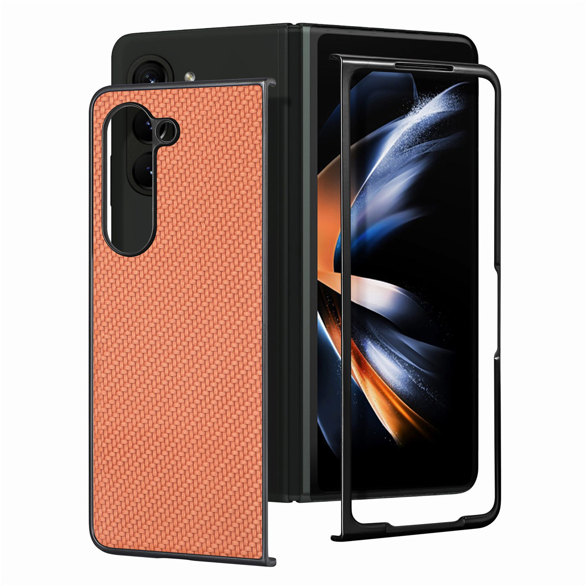 Junsunmay Schutzhülle Für Samsung Galaxy Z Fold5 5G Carbonfaser Textur PU+PC Telefonschale - Braun, Galaxy Z Fold5 5G
Junsunmay Schutzhülle Für Samsung Galaxy Z Fold5 5G Carbonfaser Textur PU+PC Telefonschale - Braun, Galaxy Z Fold5 5G