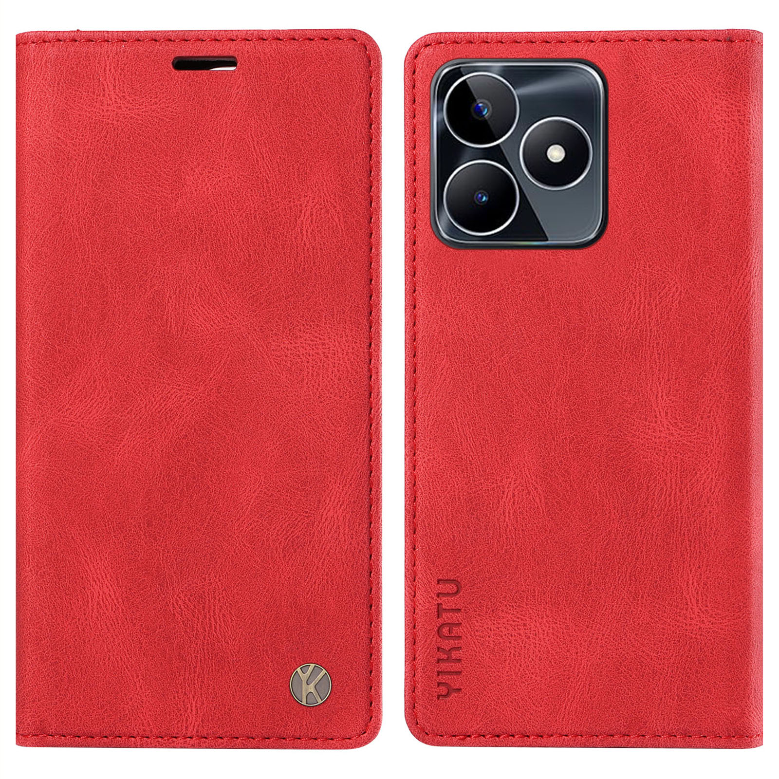 Yikatu YK-004 Für Realme C53 4G Auto-absorbiertes Magnetische Telefonabdeckung PU Lederschale Brieftasche Hülle - Rot, Realme C53 (Global)
Yikatu YK-004 Für Realme C53 4G Auto-absorbiertes Magnetische Telefonabdeckung PU Lederschale Brieftasche Hülle - Rot, Realme C53 (Global)