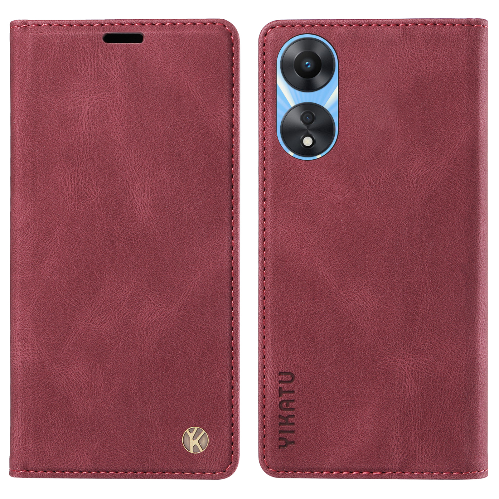 Yikatu YK-004 Für Oppo A58 5G / A78 5G Skin-touch Lederabdeckung Flip Wallet Stand Phone Hülle - Weinrot, Oppo A58 5G
Yikatu YK-004 Für Oppo A58 5G / A78 5G Skin-touch Lederabdeckung Flip Wallet Stand Phone Hülle - Weinrot, Oppo A58 5G