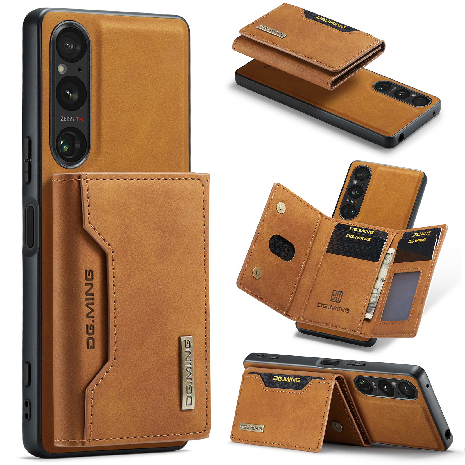 Dg. Ming M2 -serie Für Sony Xperia 1 V Magnetic Wallet Phone Case PU+PC+TPU Kickstand -telefonabdeckung - Braun, Sony Xperia 1 V
Dg. Ming M2 -serie Für Sony Xperia 1 V Magnetic Wallet Phone Case PU+PC+TPU Kickstand -telefonabdeckung - Braun, Sony Xperia 1 V