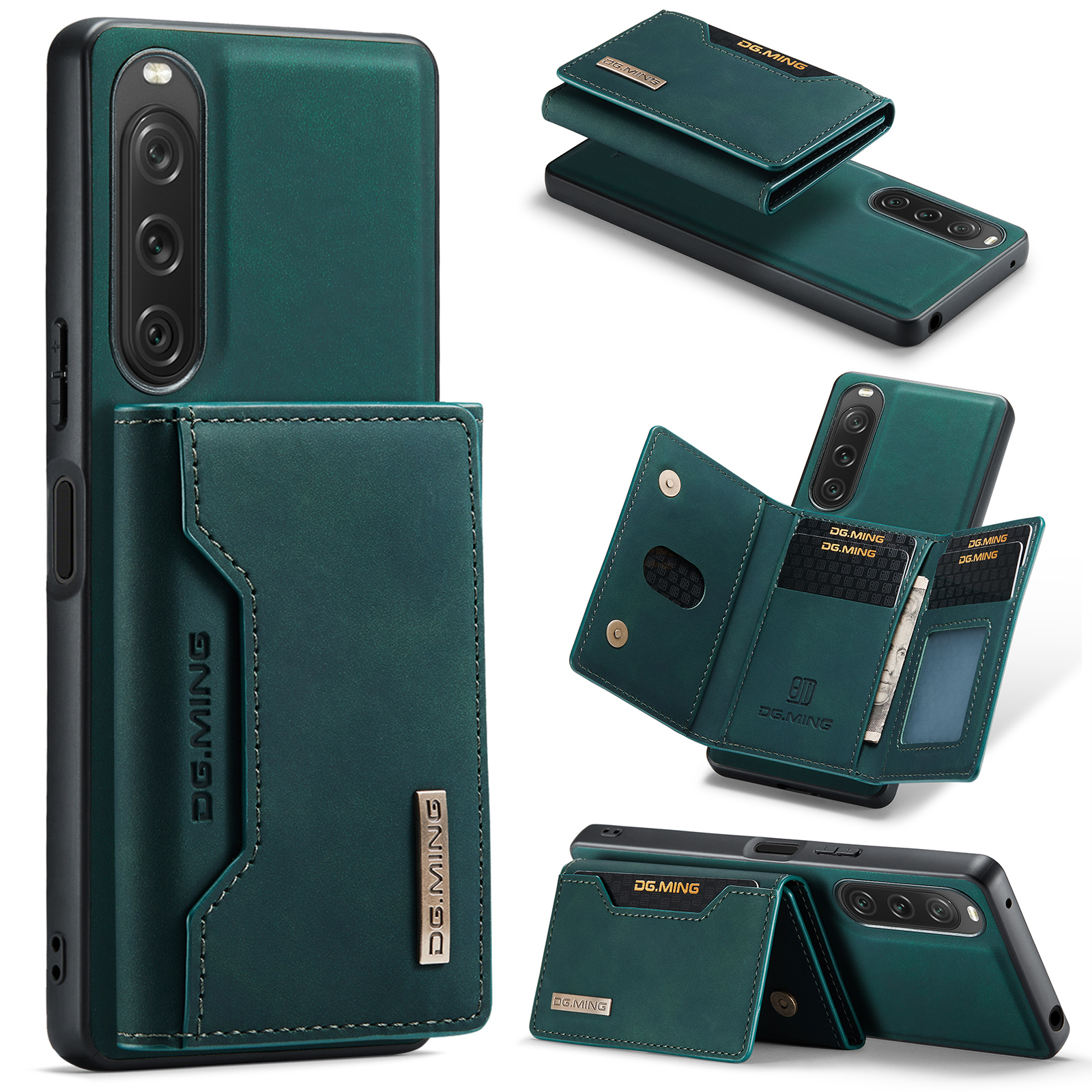 Dg. Ming M2 -serie Für Sony Xperia 10 V Stoßdämpfer Kickstand PU+PC+TPU -abdeckung Mit Magnetbrieftasche - Grün, Sony Xperia 10 V
Dg. Ming M2 -serie Für Sony Xperia 10 V Stoßdämpfer Kickstand PU+PC+TPU -abdeckung Mit Magnetbrieftasche - Grün, Sony Xperia 10 V