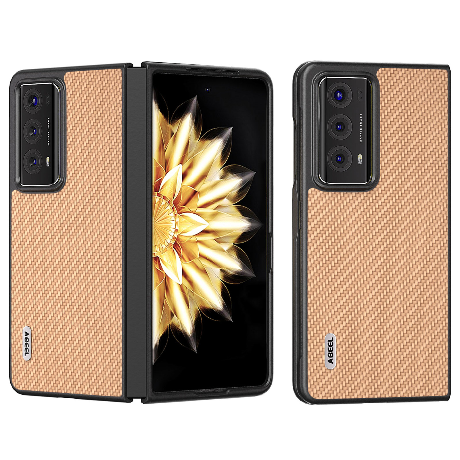 ABEEL Für Ehrenmagie V2 5G Hartes PC + PU -schutzhülle Kohlefaser Textur Faltet Telefonabdeckung - Hellgelb, Honor Magic V2 5G
ABEEL Für Ehrenmagie V2 5G Hartes PC + PU -schutzhülle Kohlefaser Textur Faltet Telefonabdeckung - Hellgelb, Honor Magic V2 5G