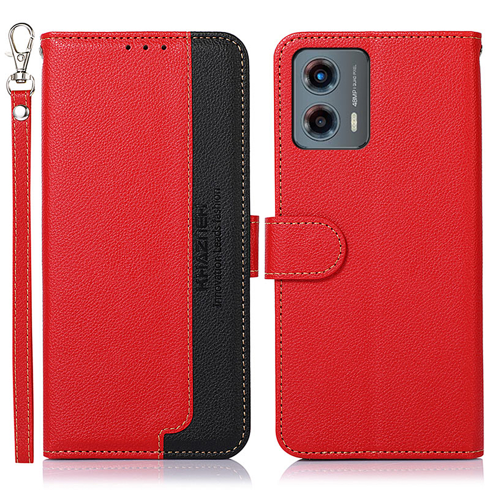 Khazneh Für Motorola Moto G 5G (2023) RFID Blockierende Telefonleder -hülle Litchi Textur Brieftasche Telefort - Rot, Motorola Moto G 5G (2023)
Khazneh Für Motorola Moto G 5G (2023) RFID Blockierende Telefonleder -hülle Litchi Textur Brieftasche Telefort - Rot, Motorola Moto G 5G (2023)