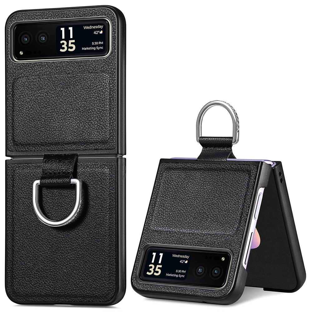 Fingerringhalter Telefonhülle Für Motorola Razr 40 5g, Litchi Textur Lederbeschichteter PC -abdeckung - Schwarz, Motorola Razr 40 5G
Fingerringhalter Telefonhülle Für Motorola Razr 40 5g, Litchi Textur Lederbeschichteter PC -abdeckung - Schwarz, Motorola Razr 40 5G