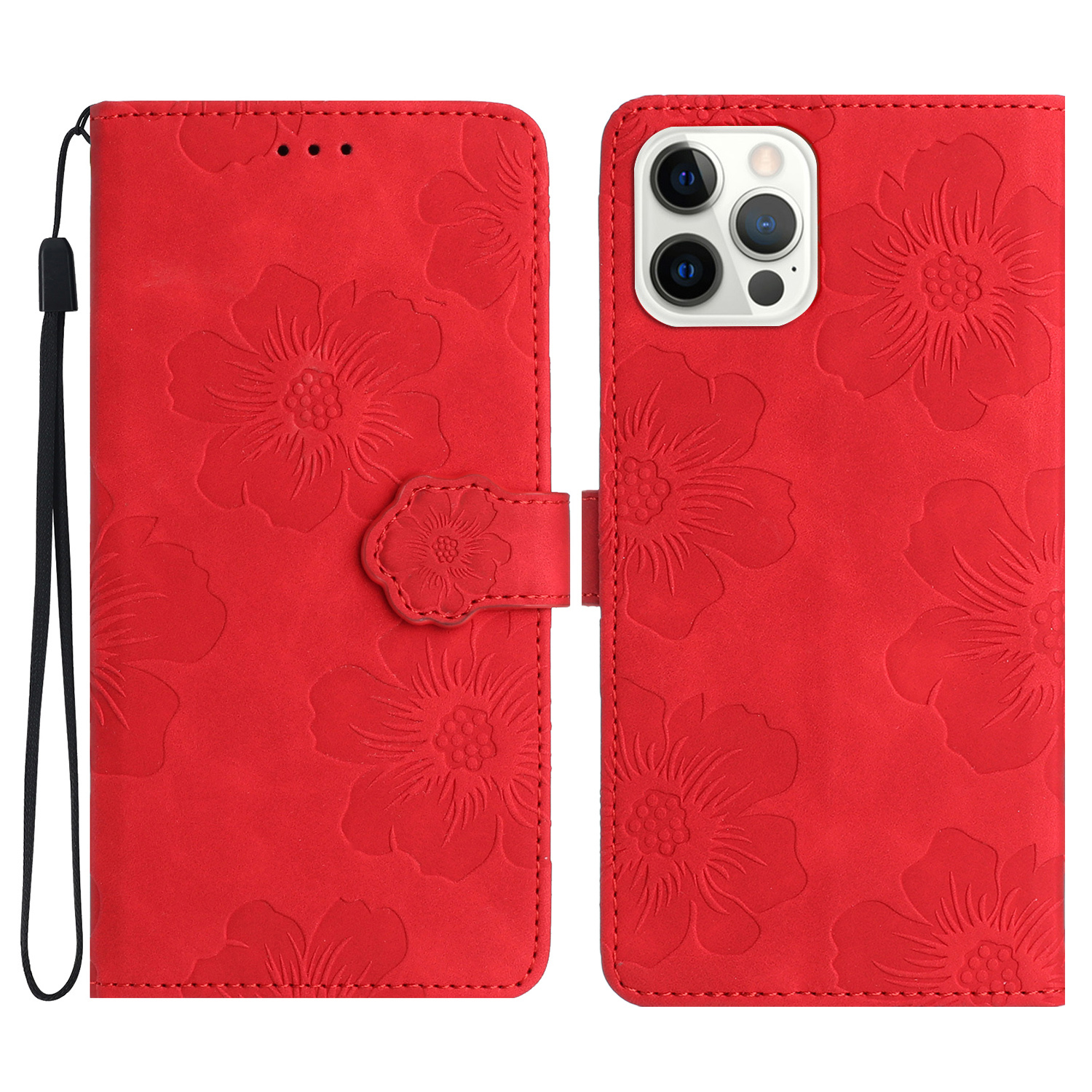 Für Iphone 15 Pro Flowers Eingeprägte Leder-telefonabdeckung Drop-proof-brieftaschenstand Hülle - Rot, iPhone 15 Pro
Für Iphone 15 Pro Flowers Eingeprägte Leder-telefonabdeckung Drop-proof-brieftaschenstand Hülle - Rot, iPhone 15 Pro
