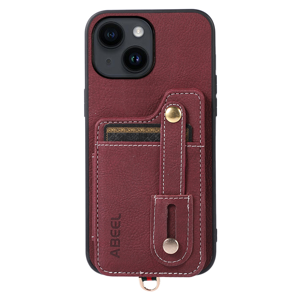 ABEEL Style 01 Kickstand -hülle Für Iphone 15 PU+TPU+PC -kartenhalter RFID Blocking Telefonabdeckung - Purpurrot, iPhone 15
ABEEL Style 01 Kickstand -hülle Für Iphone 15 PU+TPU+PC -kartenhalter RFID Blocking Telefonabdeckung - Purpurrot, iPhone 15