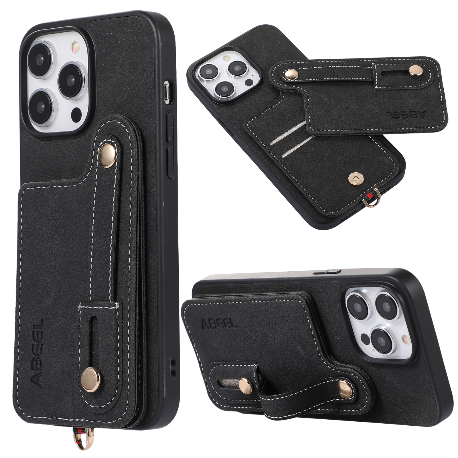 ABEEL Style 03 PU Lederbeschichtete TPU+PC -shell Für Iphone 15 Pro Max, Kickstand -karten -slots Litchi Textur Telefonabdeckung - Schwarz, iPhone 15 Pro Max
ABEEL Style 03 PU Lederbeschichtete TPU+PC -shell Für Iphone 15 Pro Max, Kickstand -karten -slots Litchi Textur Telefonabdeckung - Schwarz, iPhone 15 Pro Max