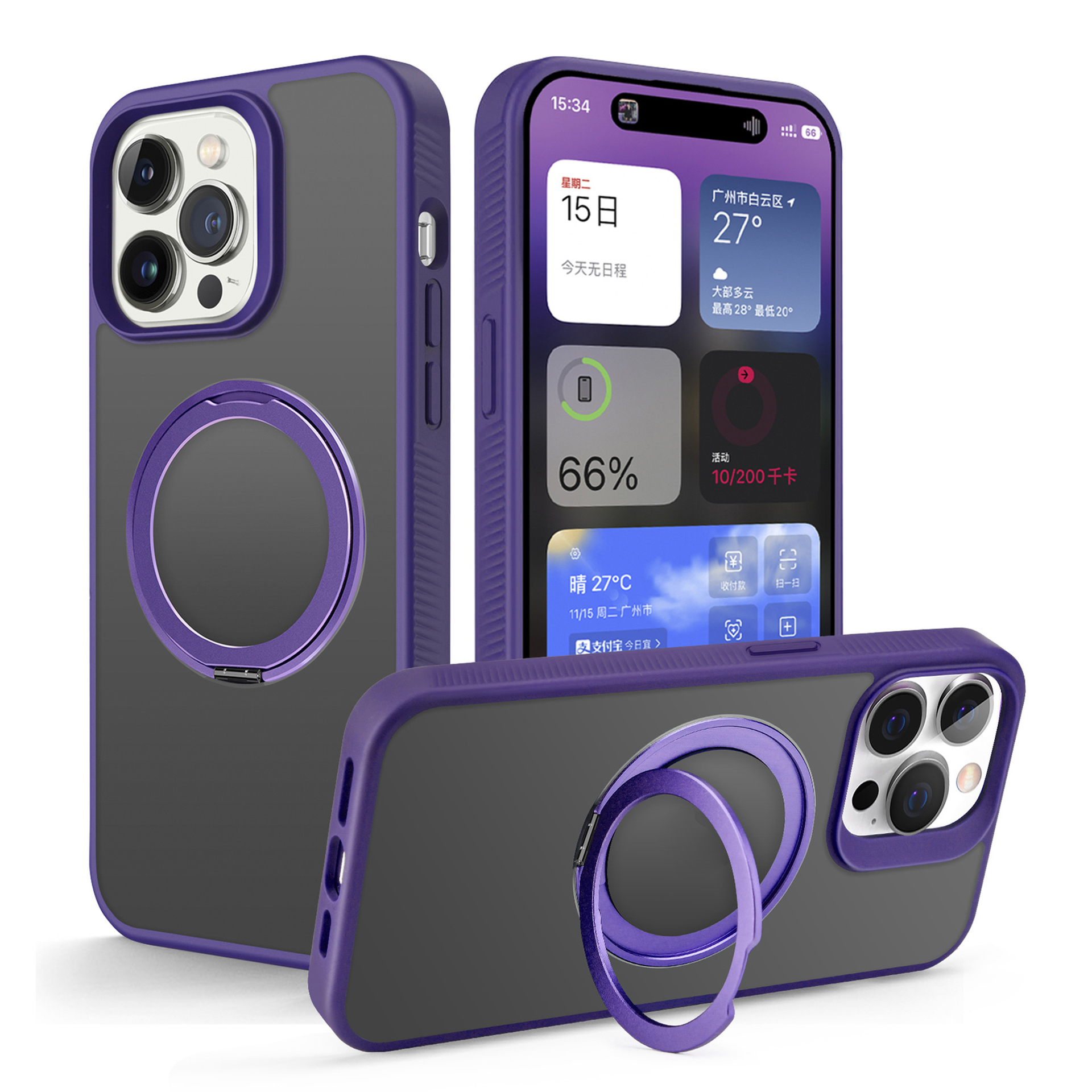 BulkSourcing Für Iphone 15 Pro TPU+PC -hülle Kompatibel Mit Magsafe Drehungstand -telefonabdeckung (MOQ: 10) - Dunkelviolett, iPhone 15 Pro
BulkSourcing Für Iphone 15 Pro TPU+PC -hülle Kompatibel Mit Magsafe Drehungstand -telefonabdeckung (MOQ: 10) - Dunkelviolett, iPhone 15 Pro