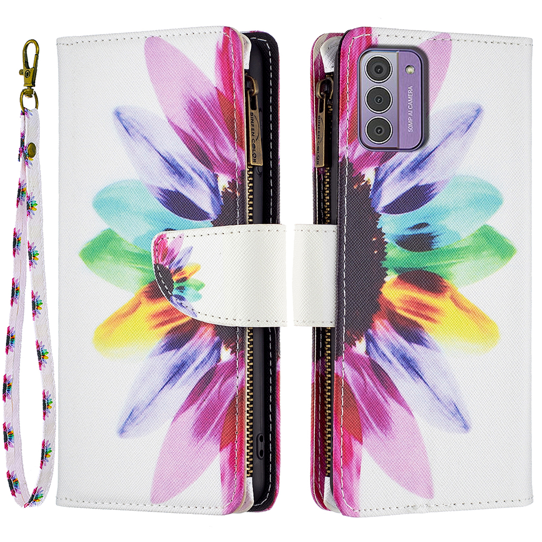 BF03 Ledermusterdruckkoffer Für Nokia G42 / G310, Stand Reißverschluss Taschenbrieftasche Telefonabdeckung - Sonnenblume, Nokia G42
BF03 Ledermusterdruckkoffer Für Nokia G42 / G310, Stand Reißverschluss Taschenbrieftasche Telefonabdeckung - Sonnenblume, Nokia G42