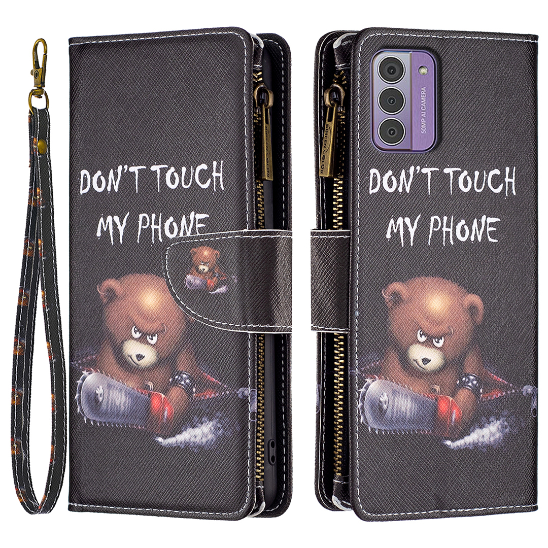BF03 Ledermusterdruckkoffer Für Nokia G42 / G310, Stand Reißverschluss Taschenbrieftasche Telefonabdeckung - Tragen, Nokia G42
BF03 Ledermusterdruckkoffer Für Nokia G42 / G310, Stand Reißverschluss Taschenbrieftasche Telefonabdeckung - Tragen, Nokia G42
