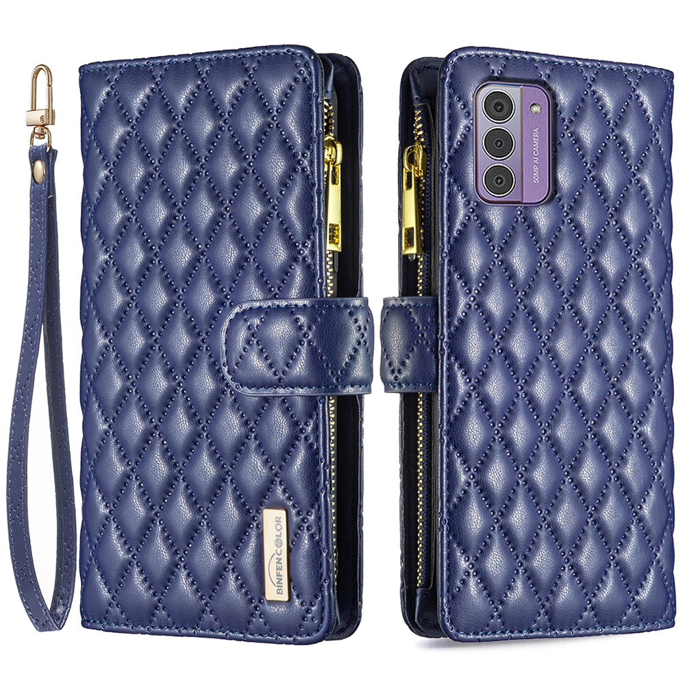 Binfen Color BF Style-15 Für Nokia G42 / G310 Reißverschluss Taschenbrieftasche Lederabdeckung Flip Ständer Telefonhülle - Blau, Nokia G42
Binfen Color BF Style-15 Für Nokia G42 / G310 Reißverschluss Taschenbrieftasche Lederabdeckung Flip Ständer Telefonhülle - Blau, Nokia G42