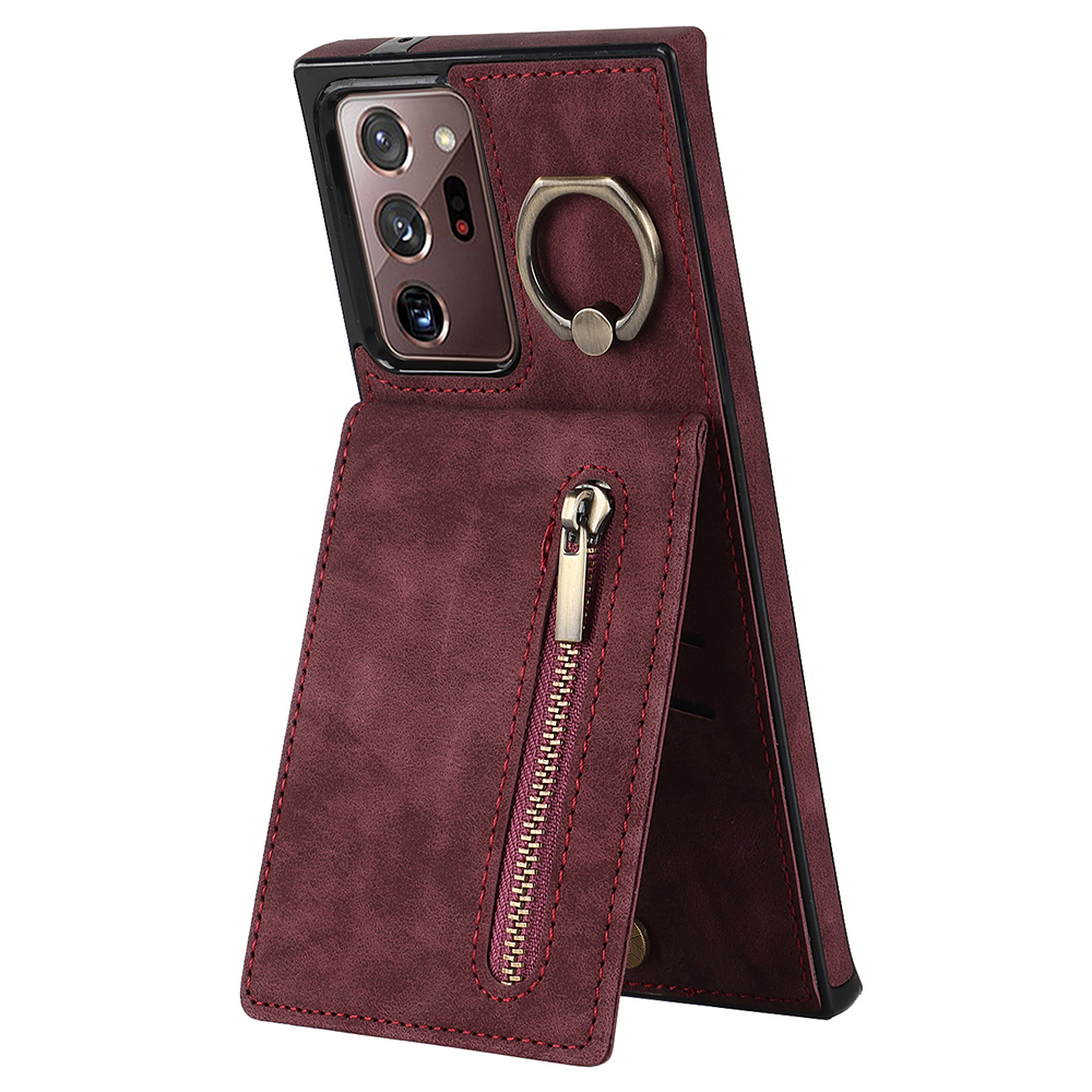 RFID -blockierung Telefonkoffer Für Samsung Galaxy Note20 Ultra / Note20 Ultra 5G Retro PU+TPU Kickstand Cover Mit Reißverschluss Brieftasche - Weinrot, Galaxy Note20 Ultra 5G
RFID -blockierung Telefonkoffer Für Samsung Galaxy Note20 Ultra / Note20 Ultra 5G Retro PU+TPU Kickstand Cover Mit Reißverschluss Brieftasche - Weinrot, Galaxy Note20 Ultra 5G