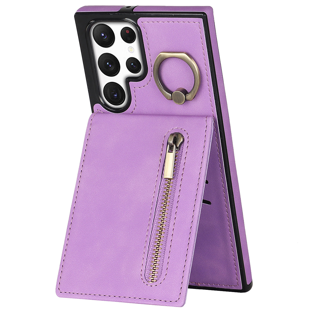 PU+TPU Kickstand Telefonabdeckung Für Samsung Galaxy S22 Ultra 5G RFID -blockierungshülle Mit Reißverschluss Brieftasche - Lila, Galaxy S22 Ultra 5G
PU+TPU Kickstand Telefonabdeckung Für Samsung Galaxy S22 Ultra 5G RFID -blockierungshülle Mit Reißverschluss Brieftasche - Lila, Galaxy S22 Ultra 5G