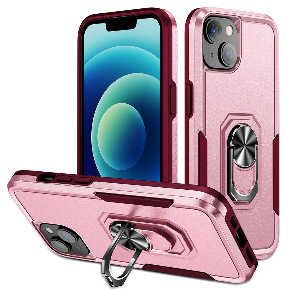 Für Das Iphone 15 PC+TPU Schockdcover Abdeckung Anti-fall-telefonhülle Mit Ring-kickstand - Pink+Rose, iPhone 15
Für Das Iphone 15 PC+TPU Schockdcover Abdeckung Anti-fall-telefonhülle Mit Ring-kickstand - Pink+Rose, iPhone 15