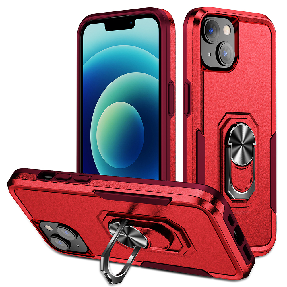 Für Das Iphone 15 PC+TPU Schockdcover Abdeckung Anti-fall-telefonhülle Mit Ring-kickstand - Rot, iPhone 15
Für Das Iphone 15 PC+TPU Schockdcover Abdeckung Anti-fall-telefonhülle Mit Ring-kickstand - Rot, iPhone 15