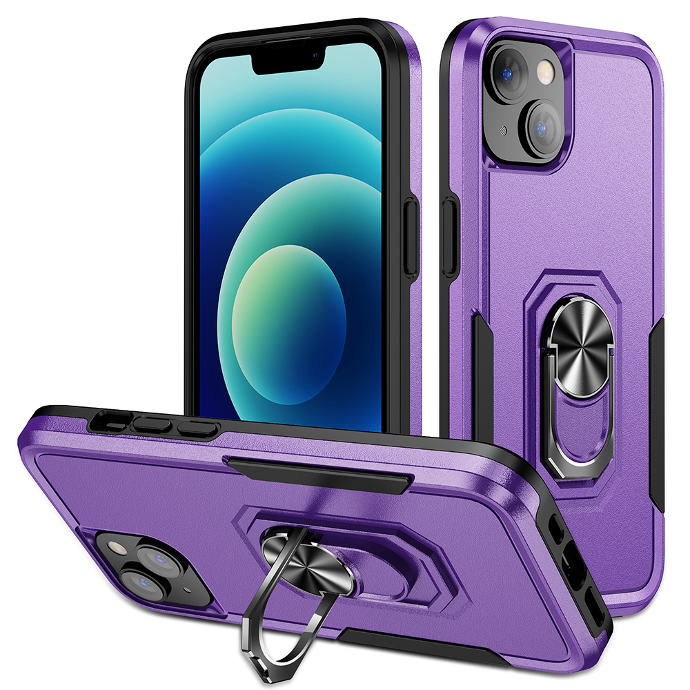 Für Das Iphone 15 PC+TPU Schockdcover Abdeckung Anti-fall-telefonhülle Mit Ring-kickstand - Lila+schwarz, iPhone 15
Für Das Iphone 15 PC+TPU Schockdcover Abdeckung Anti-fall-telefonhülle Mit Ring-kickstand - Lila+schwarz, iPhone 15