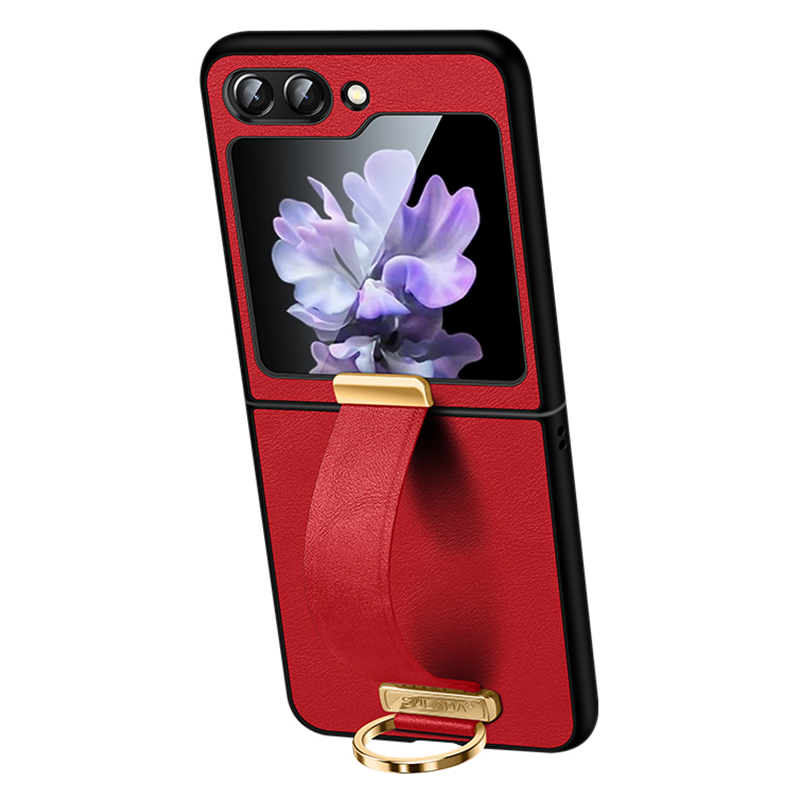 Sulada Fashion -serie Für Samsung Galaxy Z Flip5 5G Telefonhülle PU Leder+pc Armband Kickstand Schutzschutz - Rot, Galaxy Z Flip5 5G
Sulada Fashion -serie Für Samsung Galaxy Z Flip5 5G Telefonhülle PU Leder+pc Armband Kickstand Schutzschutz - Rot, Galaxy Z Flip5 5G