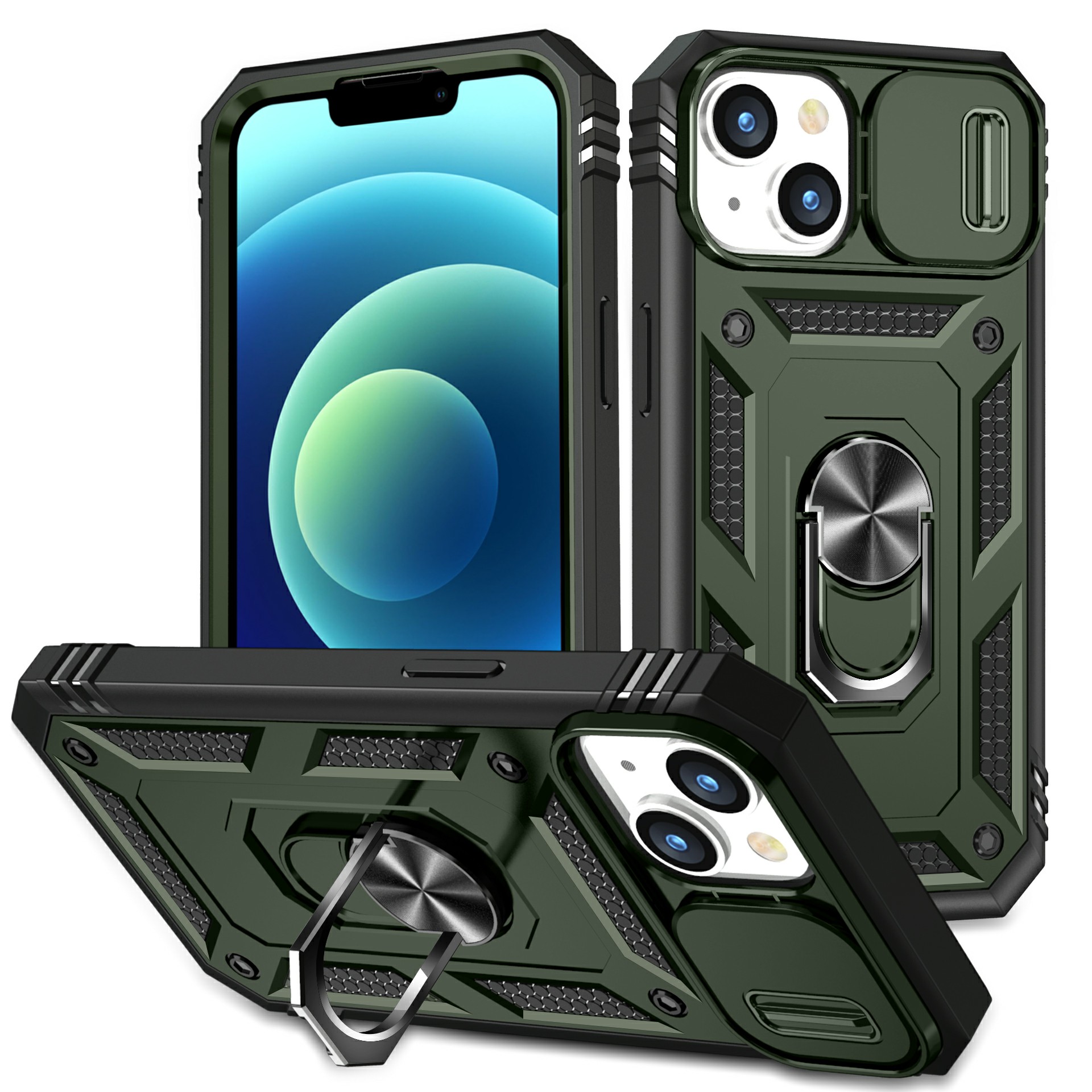 Für Das Iphone 15 Kickstand -phone -hülle PC+TPU -schieber Kameraschutzabdeckung Mit Kartensteckplatz - Armeegrün+schwarz, iPhone 15
Für Das Iphone 15 Kickstand -phone -hülle PC+TPU -schieber Kameraschutzabdeckung Mit Kartensteckplatz - Armeegrün+schwarz, iPhone 15
