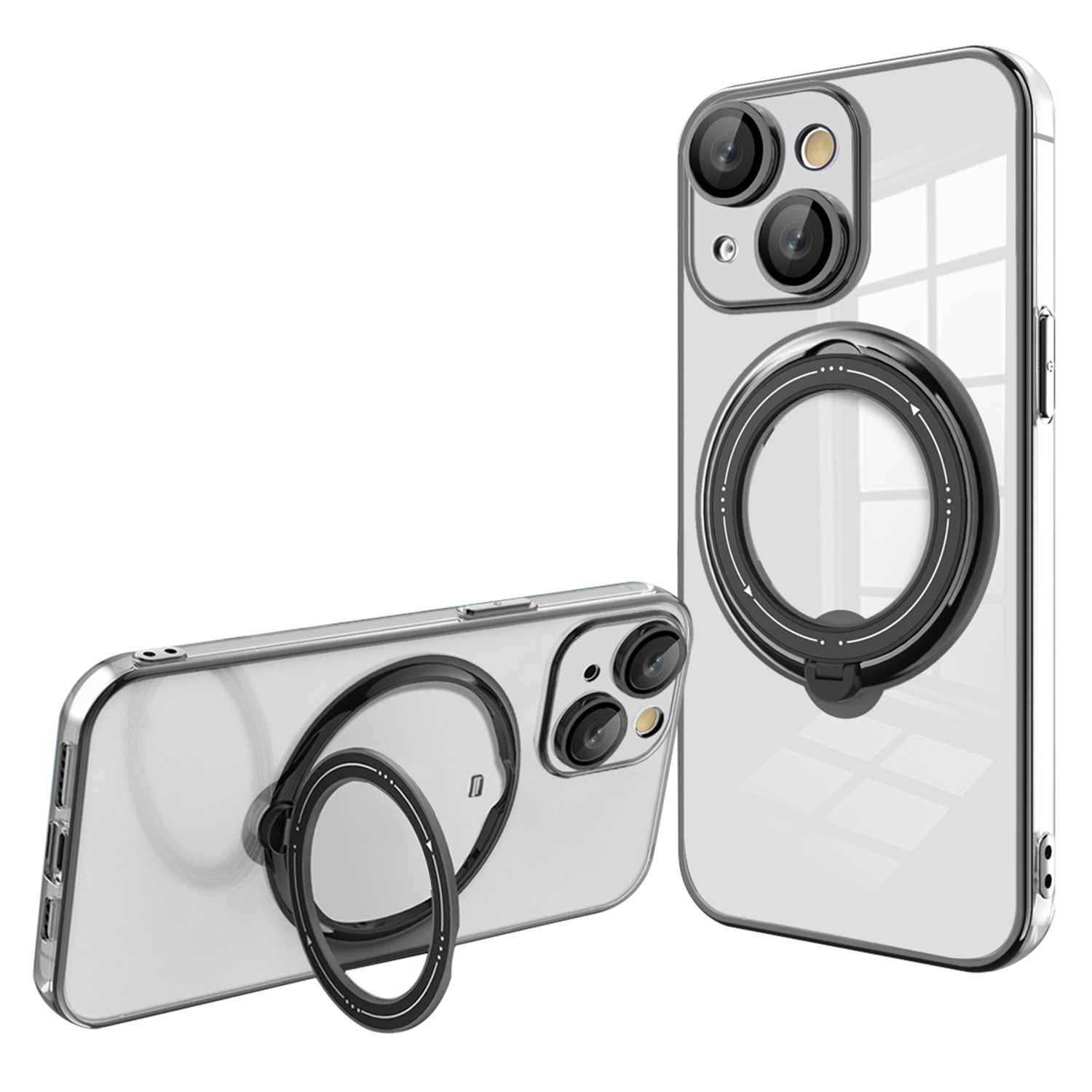 Rotatierbarer Ring -kickstand -hülle Für Iphone 15, PC+TPU Magnetic Phone Cover Kompatibel Mit Magsafe - Schwarz, iPhone 15
Rotatierbarer Ring -kickstand -hülle Für Iphone 15, PC+TPU Magnetic Phone Cover Kompatibel Mit Magsafe - Schwarz, iPhone 15