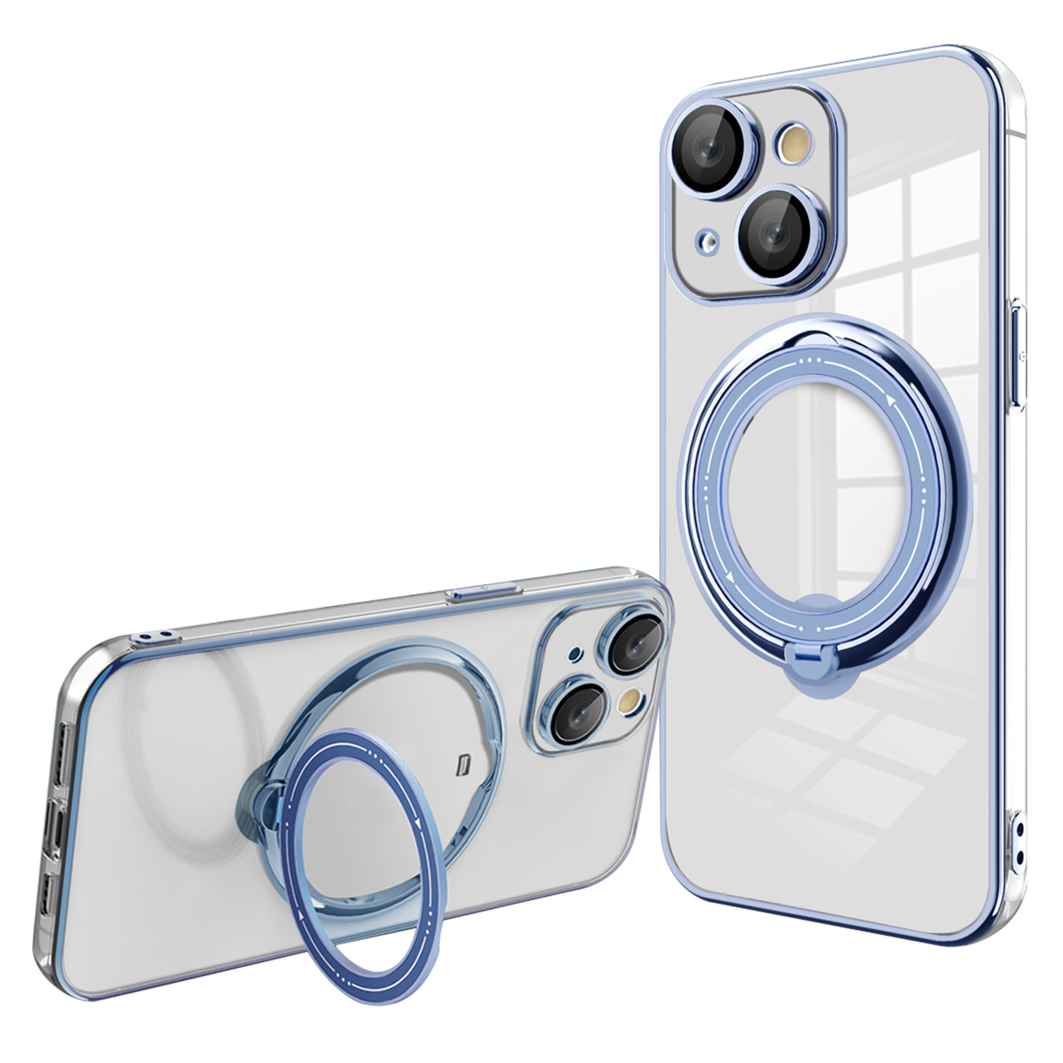Rotatierbarer Ring -kickstand -hülle Für Iphone 15, PC+TPU Magnetic Phone Cover Kompatibel Mit Magsafe - Blau, iPhone 15
Rotatierbarer Ring -kickstand -hülle Für Iphone 15, PC+TPU Magnetic Phone Cover Kompatibel Mit Magsafe - Blau, iPhone 15