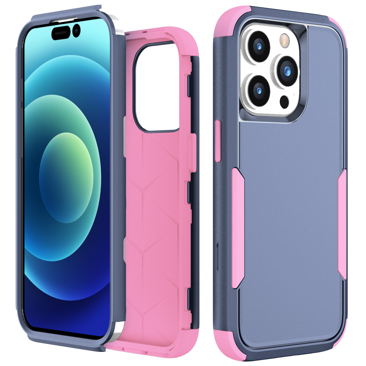 Pusme-serie 3-in-1-telefonhülle Für Iphone 15 Pro Max TPU+PC Anti-drop-rückdecke - Saphir / Rosa, iPhone 15 Pro Max
Pusme-serie 3-in-1-telefonhülle Für Iphone 15 Pro Max TPU+PC Anti-drop-rückdecke - Saphir / Rosa, iPhone 15 Pro Max