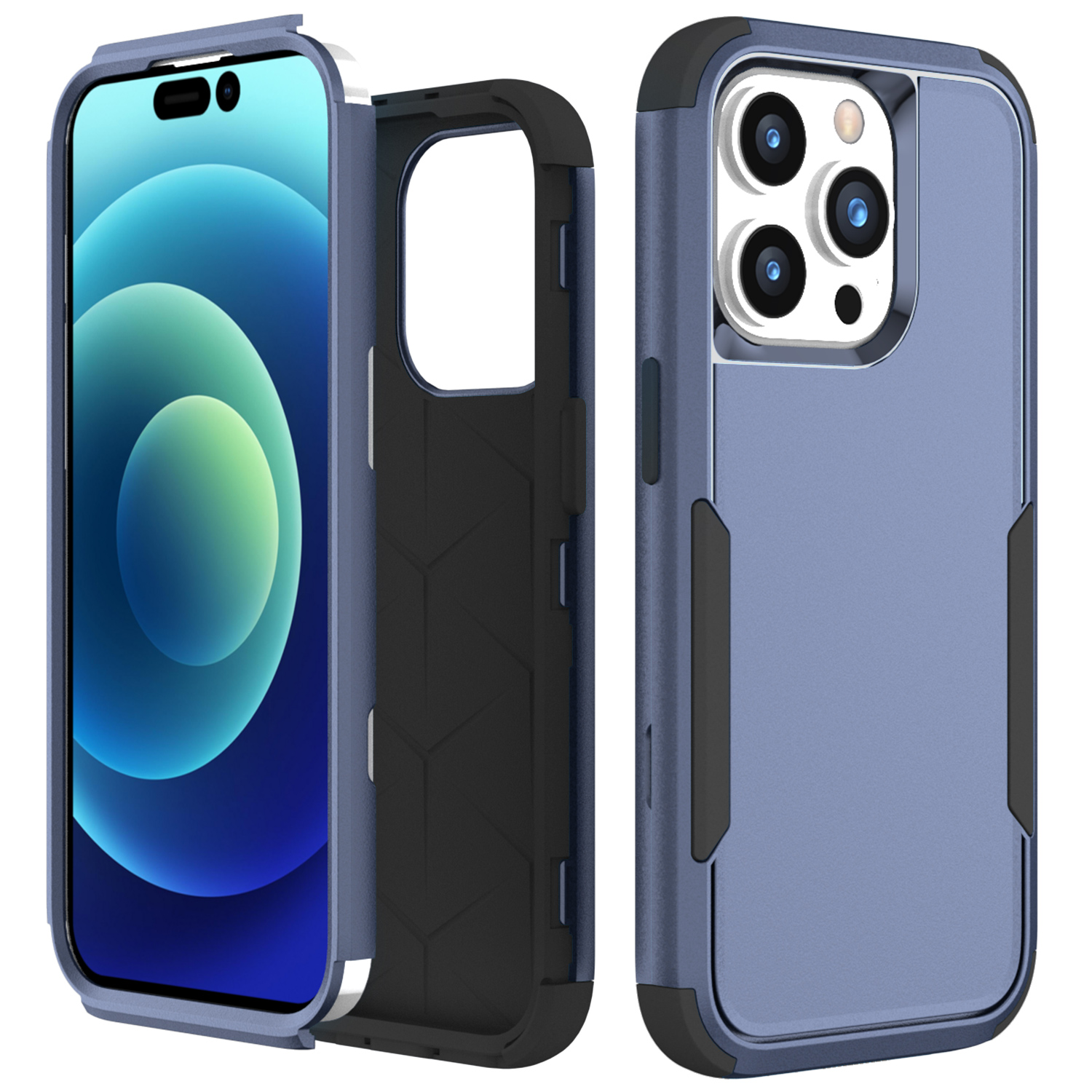 Pusme-serie 3-in-1-telefonhülle Für Iphone 15 Pro Max TPU+PC Anti-drop-rückdecke - Saphir / Schwarz, iPhone 15 Pro Max
Pusme-serie 3-in-1-telefonhülle Für Iphone 15 Pro Max TPU+PC Anti-drop-rückdecke - Saphir / Schwarz, iPhone 15 Pro Max