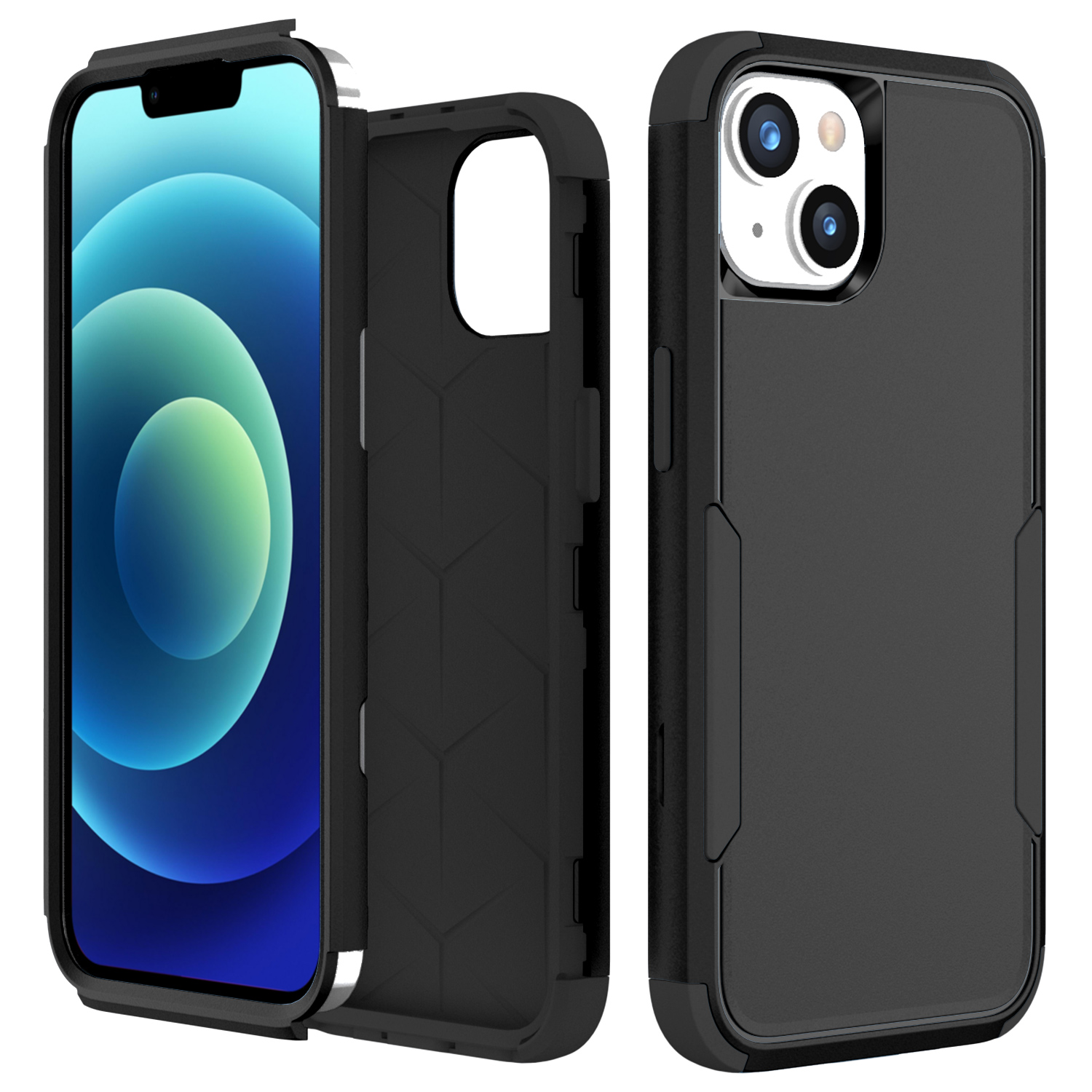 Pendlerreihe 3-in-1 Für Iphone 15 Plus Anti-drogen-schutzhülle TPU + PC Rückenabdeckung - Schwarz, iPhone 15 Plus
Pendlerreihe 3-in-1 Für Iphone 15 Plus Anti-drogen-schutzhülle TPU + PC Rückenabdeckung - Schwarz, iPhone 15 Plus