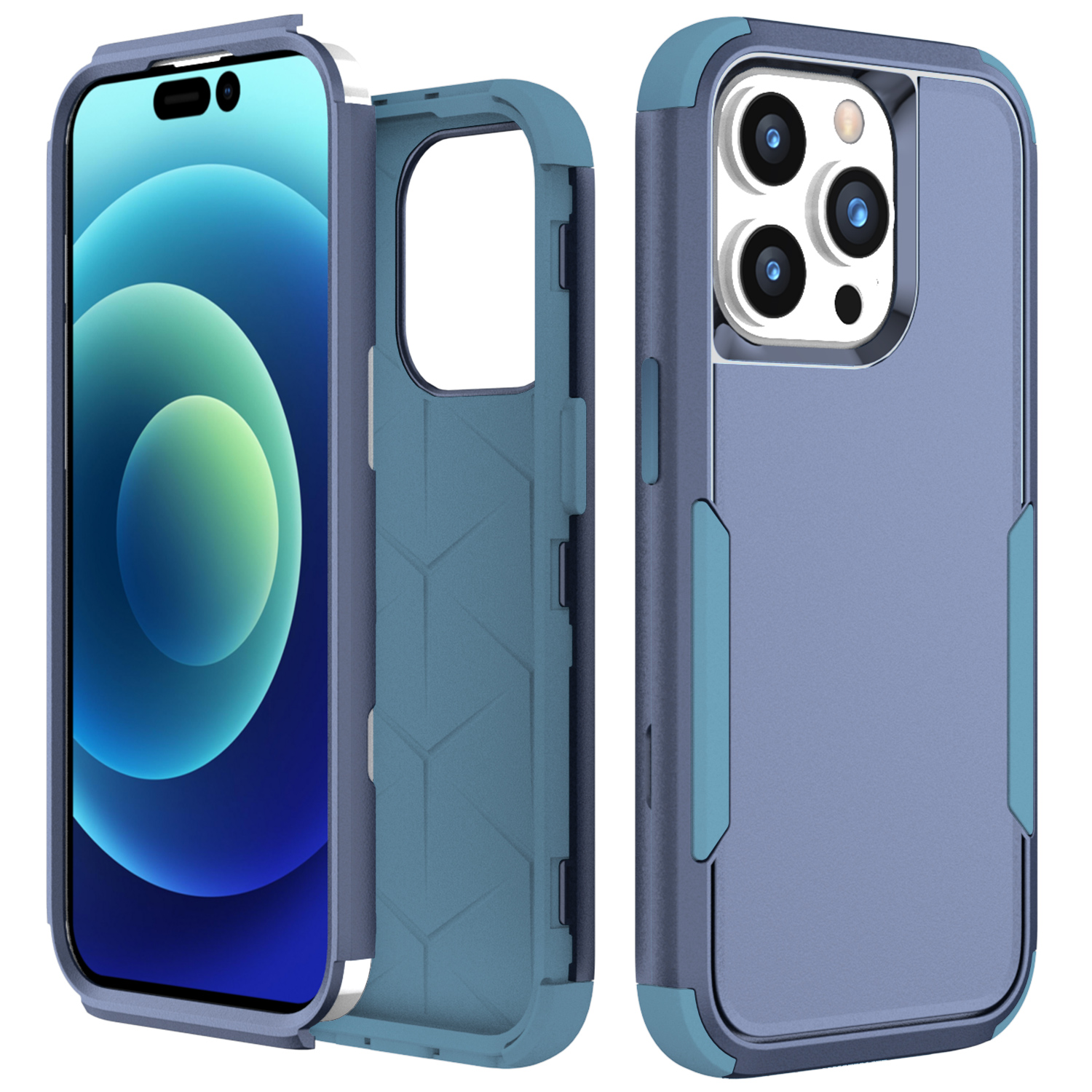 Pendlerreihe 3-in-1 Für Iphone 15 Pro TPU + PC Phone Case Drop-proof-telefon Zurück-deckung - Saphir / Blau, iPhone 15 Pro
Pendlerreihe 3-in-1 Für Iphone 15 Pro TPU + PC Phone Case Drop-proof-telefon Zurück-deckung - Saphir / Blau, iPhone 15 Pro