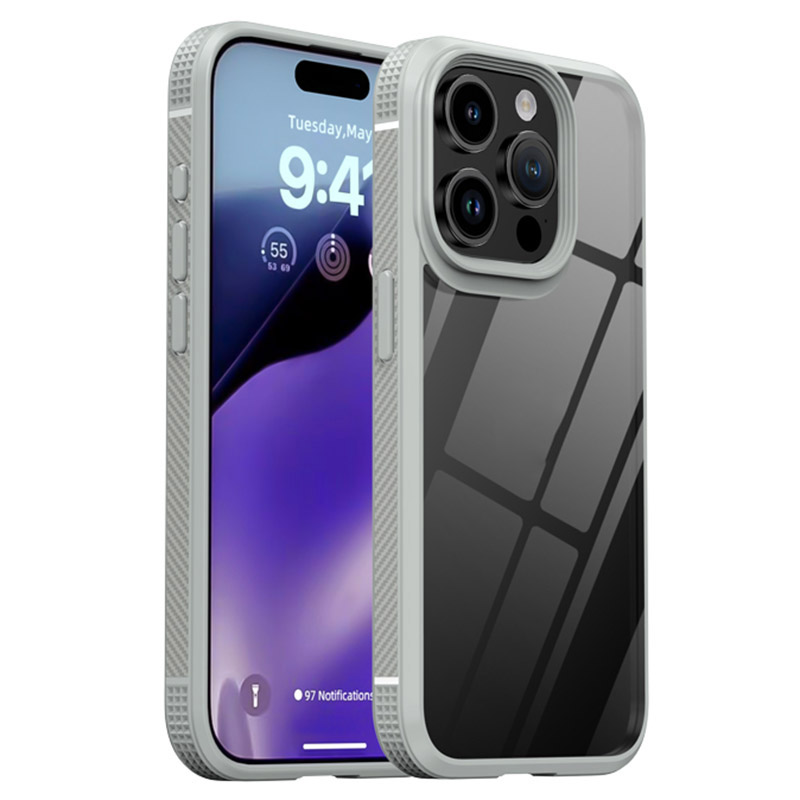 Ipaky Für Iphone 15 Pro Max Transparentes TPU + Pc-abdeckung Kohlefaser Anti-schlupf-kanten-telefonhülle - Grau, iPhone 15 Pro Max
Ipaky Für Iphone 15 Pro Max Transparentes TPU + Pc-abdeckung Kohlefaser Anti-schlupf-kanten-telefonhülle - Grau, iPhone 15 Pro Max