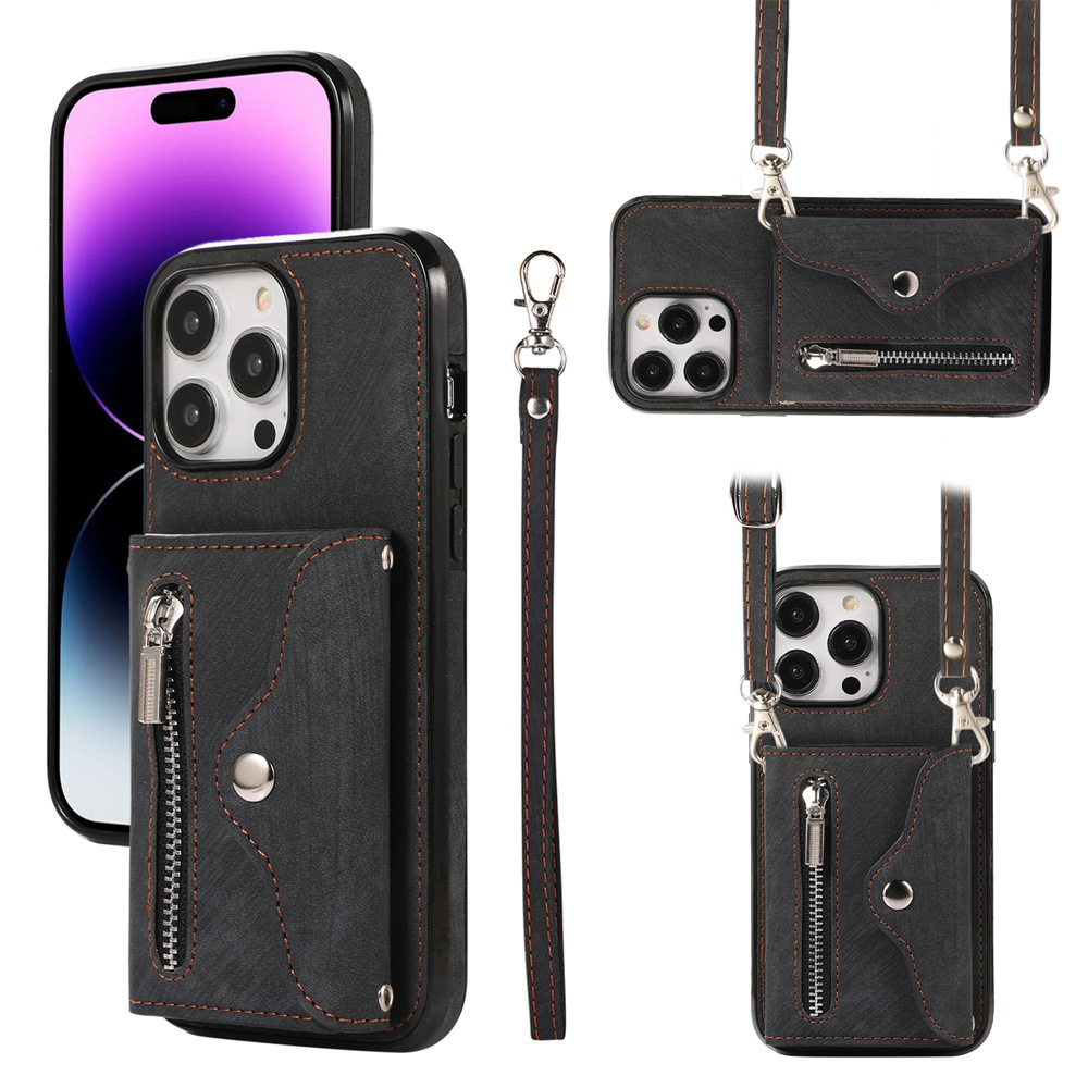 Für Das Iphone 15 Pro Max RFID Blocking Telefon Reißverschluss Pocke PU Leder+tpu -kickständer Brieftasche Cover - Schwarz, iPhone 15 Pro Max
Für Das Iphone 15 Pro Max RFID Blocking Telefon Reißverschluss Pocke PU Leder+tpu -kickständer Brieftasche Cover - Schwarz, iPhone 15 Pro Max