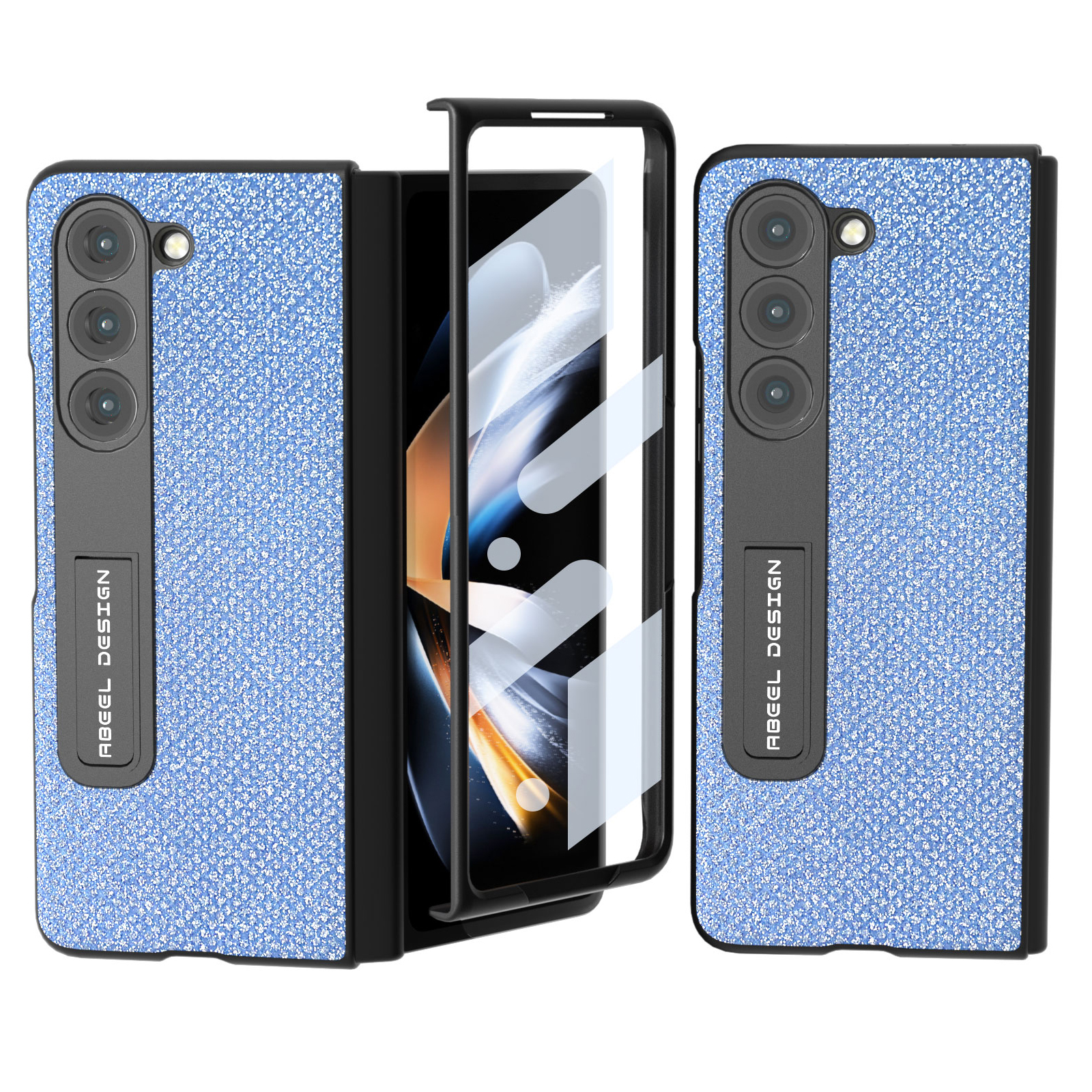 ABEEL Für Samsung Galaxy Z Fold5 5G PU Leder+pc Phone Hülle Strass Textur Kickstand Cover Mit Vorderem Bildschirm Beschützer - Blau, Galaxy Z Fold5 5G
ABEEL Für Samsung Galaxy Z Fold5 5G PU Leder+pc Phone Hülle Strass Textur Kickstand Cover Mit Vorderem Bildschirm Beschützer - Blau, Galaxy Z Fold5 5G