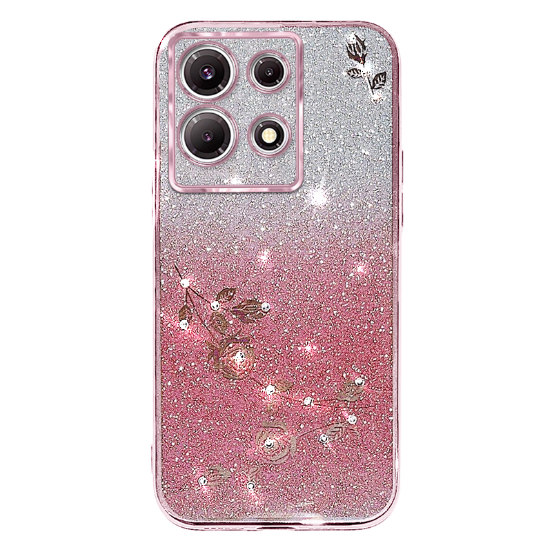 Für Infinix-hinweis 30 Pro 4G Strass Blumenglitter Telefonabdeckungsverlauf Tpu-anti-drop-hülle - Roségold, Infinix Note 30 Pro 4G
Für Infinix-hinweis 30 Pro 4G Strass Blumenglitter Telefonabdeckungsverlauf Tpu-anti-drop-hülle - Roségold, Infinix Note 30 Pro 4G