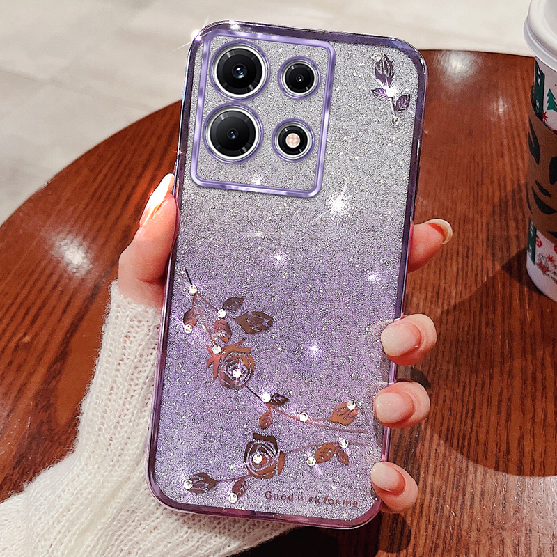Für Infinix-hinweis 30 Pro 4G Strass Blumenglitter Telefonabdeckungsverlauf Tpu-anti-drop-hülle - Lila, Infinix Note 30 Pro 4G
Für Infinix-hinweis 30 Pro 4G Strass Blumenglitter Telefonabdeckungsverlauf Tpu-anti-drop-hülle - Lila, Infinix Note 30 Pro 4G