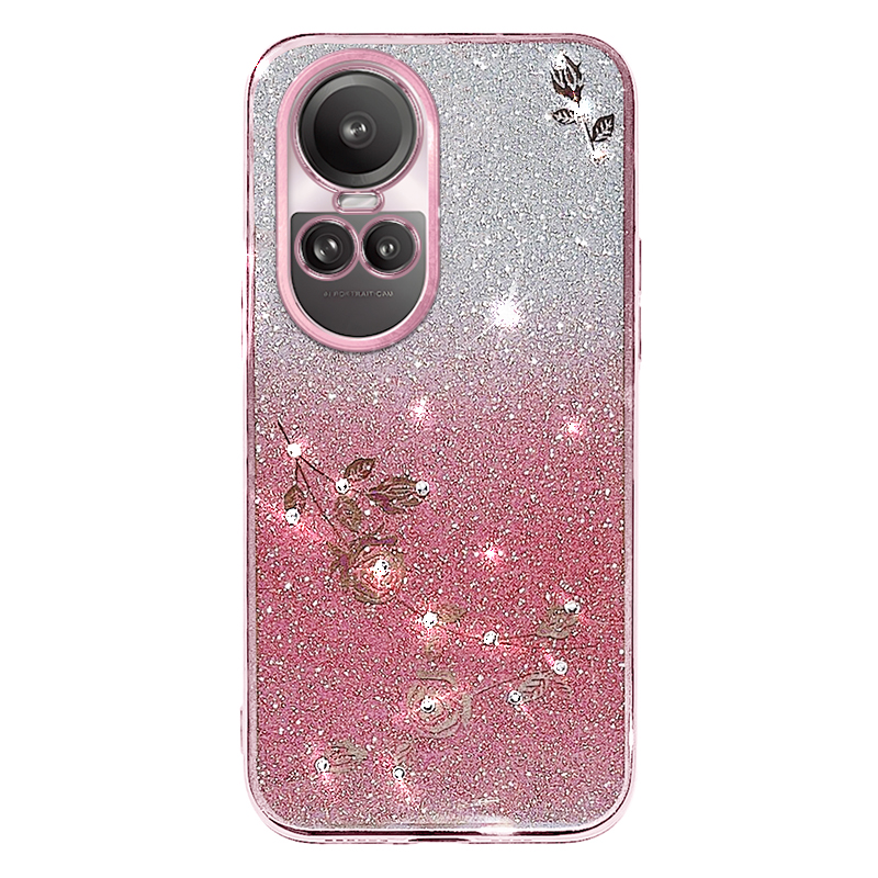 Für Oppo Reno10 Pro 5g / Reno10 5G Tpu-abdeckungsgradienten Glitzer Strassblume Anti-kratzer-telefonhülle - Roségold, Oppo Reno10 Pro 5G (Global)
Für Oppo Reno10 Pro 5g / Reno10 5G Tpu-abdeckungsgradienten Glitzer Strassblume Anti-kratzer-telefonhülle - Roségold, Oppo Reno10 Pro 5G (Global)