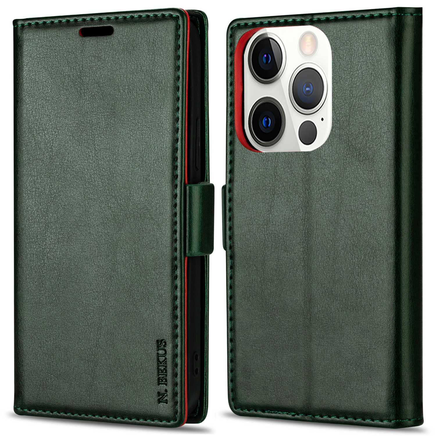 n. Bekus Für Iphone 15 Pro Max Skin-touch-telefon Leder Hülle Brieftasche Schutzhilfe - Grün, iPhone 15 Pro Max 
n. Bekus Für Iphone 15 Pro Max Skin-touch-telefon Leder Hülle Brieftasche Schutzhilfe - Grün, iPhone 15 Pro Max