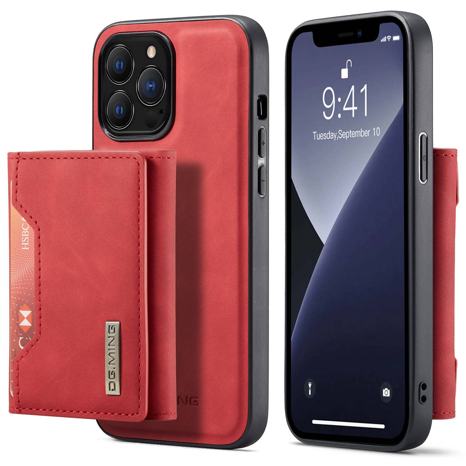 Dg. Ming M2-serie Für Iphone 15 Pro Anti-drop-kickstand-hülle PU+PC+TPU Magnetwallet Telefonabdeckung - Rot, iPhone 15 Pro
Dg. Ming M2-serie Für Iphone 15 Pro Anti-drop-kickstand-hülle PU+PC+TPU Magnetwallet Telefonabdeckung - Rot, iPhone 15 Pro