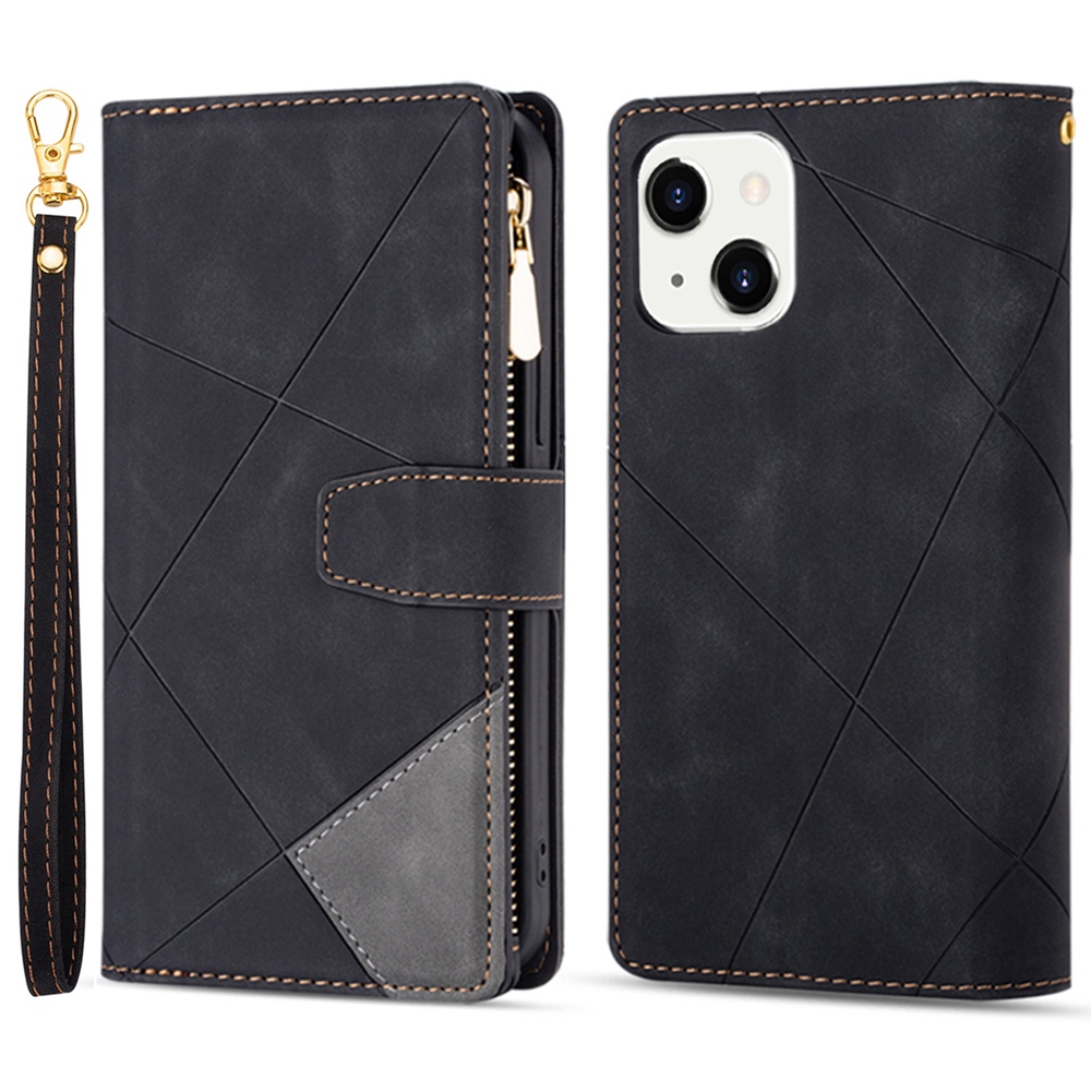 Für Iphone 15 Plus Reißverschluss -taschentelefonabdeckung PU Lederlinien Geprägte Ständer Brieftasche Hülle - Schwarz, iPhone 15 Plus
Für Iphone 15 Plus Reißverschluss -taschentelefonabdeckung PU Lederlinien Geprägte Ständer Brieftasche Hülle - Schwarz, iPhone 15 Plus