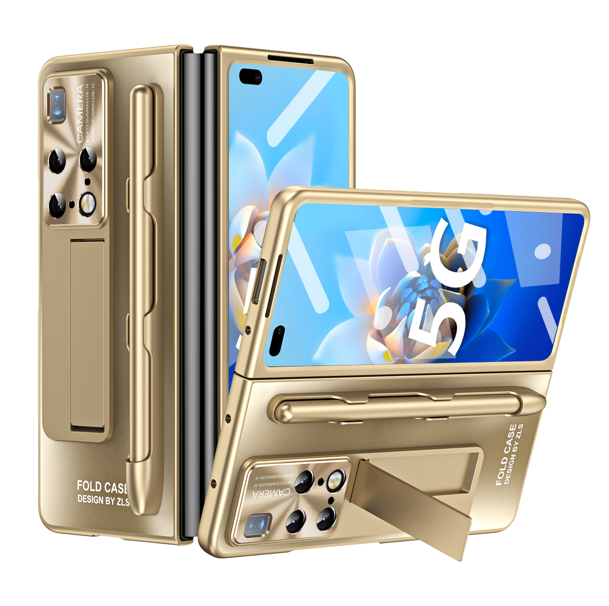 For Huawei Mate X2 Hard PC Kickstand Phone Case AG Matte Cover with Front Screen Protector / Stylus Pen - Champagne Gold, Huawei Mate X2 4G
For Huawei Mate X2 Hard PC Kickstand Phone Case AG Matte Cover with Front Screen Protector / Stylus Pen - Champagne Gold, Huawei Mate X2 4G