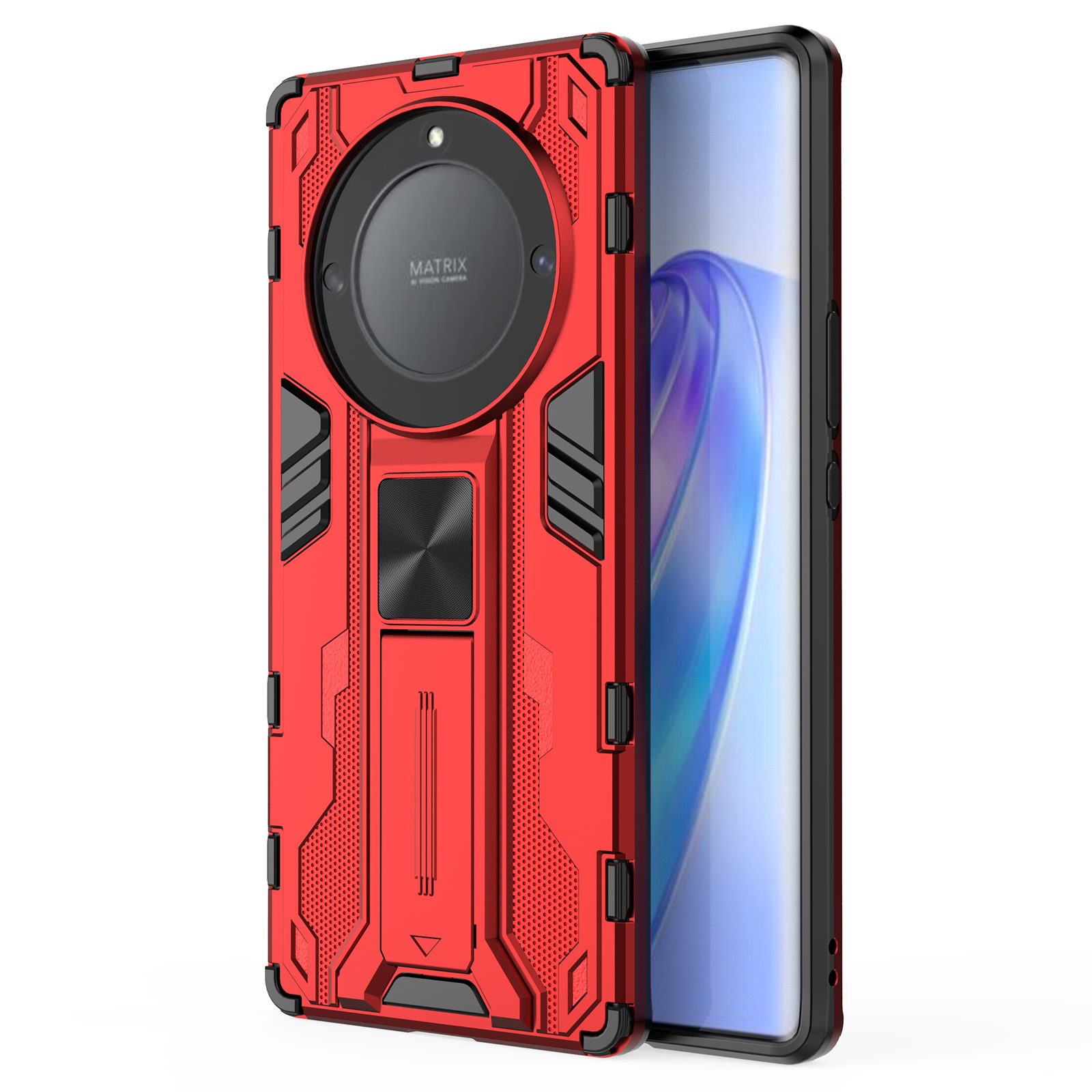 Für Ehre X9a 5g / X40 5G Telefonabdeckung Mit Kickstand Hard PC + Soft TPU Anti-drop-schutzhülle - Rot, Honor X9a 5G
Für Ehre X9a 5g / X40 5G Telefonabdeckung Mit Kickstand Hard PC + Soft TPU Anti-drop-schutzhülle - Rot, Honor X9a 5G