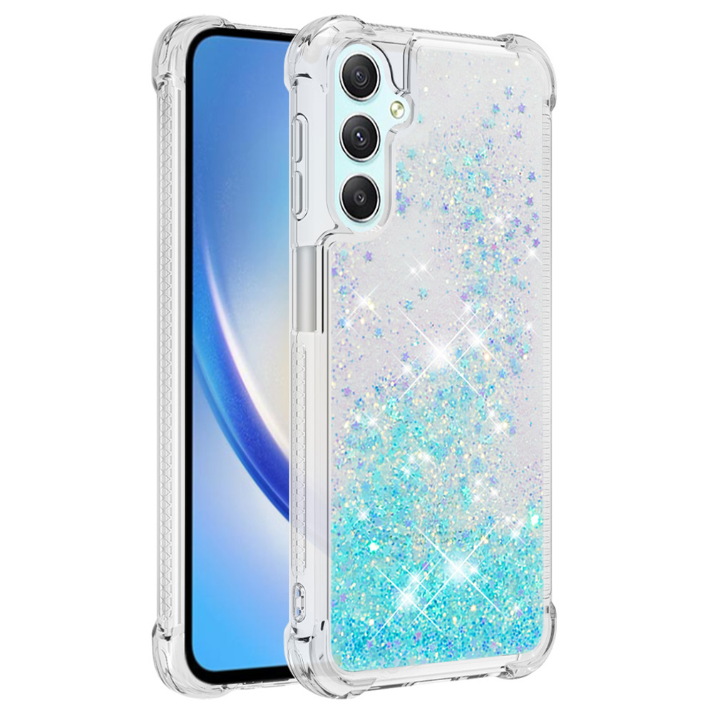 YB Quicksand Series-1 Glitter Tpu-telefonhülle Für Samsung Galaxy A25 5G / A24 4g, Flüssige Schwimmende Wasserfallabdeckung - Blau / Pentagramm, Galaxy A25 5G 
YB Quicksand Series-1 Glitter Tpu-telefonhülle Für Samsung Galaxy A25 5G / A24 4g, Flüssige Schwimmende Wasserfallabdeckung - Blau / Pentagramm, Galaxy A25 5G