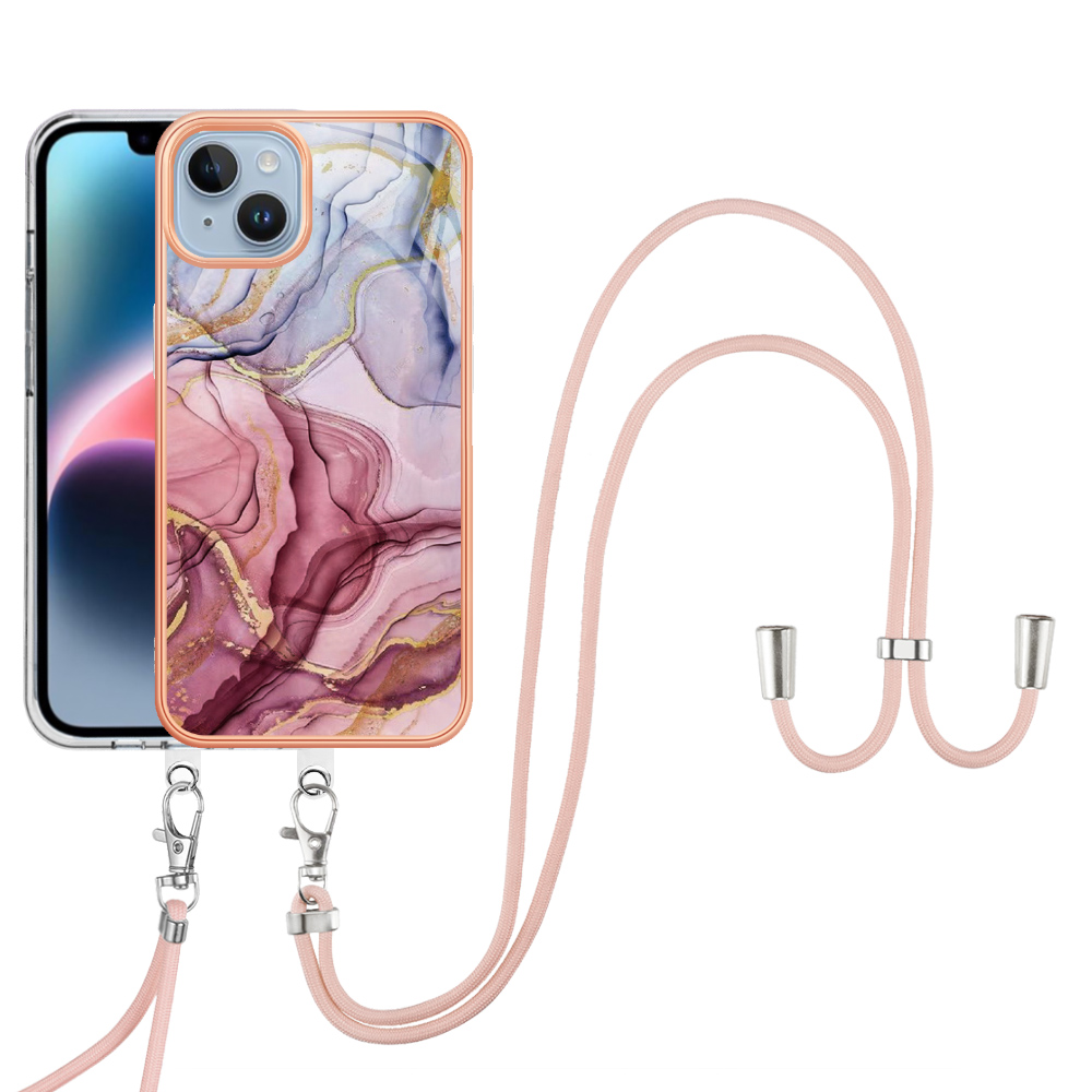 YB IMD Series-18-style E Marmor Phone Hülle Für Iphone 15, Schocksicher 2,0 mm TPU IMD Elektroplattierte Abdeckung Mit Lanyard - Roségold, iPhone 15
YB IMD Series-18-style E Marmor Phone Hülle Für Iphone 15, Schocksicher 2,0 mm TPU IMD Elektroplattierte Abdeckung Mit Lanyard - Roségold, iPhone 15