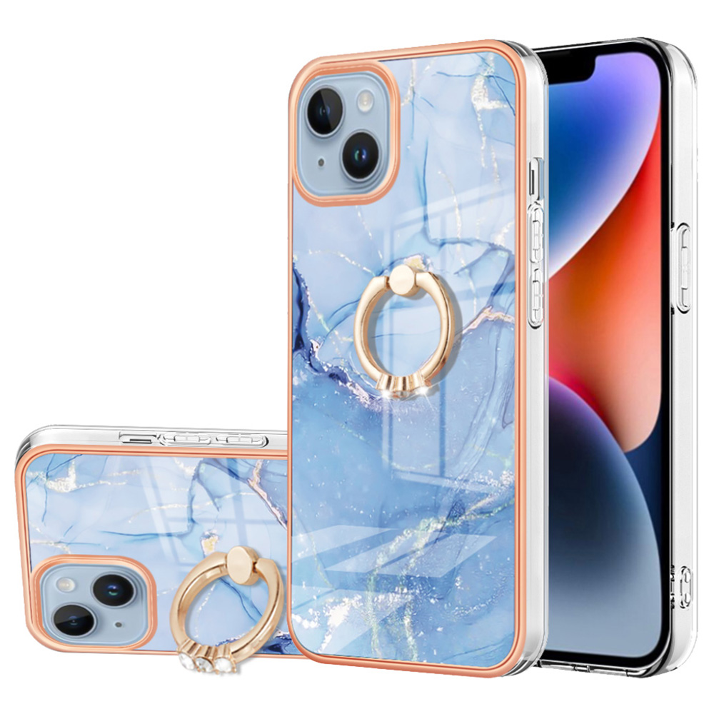 YB IMD Series-17 Style-e Ring-kickstand-telefonhülle Für Iphone 15, Marmormuster IMD 2,0 mm Tpu-elektroplattenabdeckung - Blau, iPhone 15
YB IMD Series-17 Style-e Ring-kickstand-telefonhülle Für Iphone 15, Marmormuster IMD 2,0 mm Tpu-elektroplattenabdeckung - Blau, iPhone 15