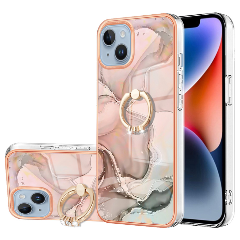 YB IMD Series-17 Style-e Ring-kickstand-telefonhülle Für Iphone 15, Marmormuster IMD 2,0 mm Tpu-elektroplattenabdeckung - Rosa, iPhone 15
YB IMD Series-17 Style-e Ring-kickstand-telefonhülle Für Iphone 15, Marmormuster IMD 2,0 mm Tpu-elektroplattenabdeckung - Rosa, iPhone 15