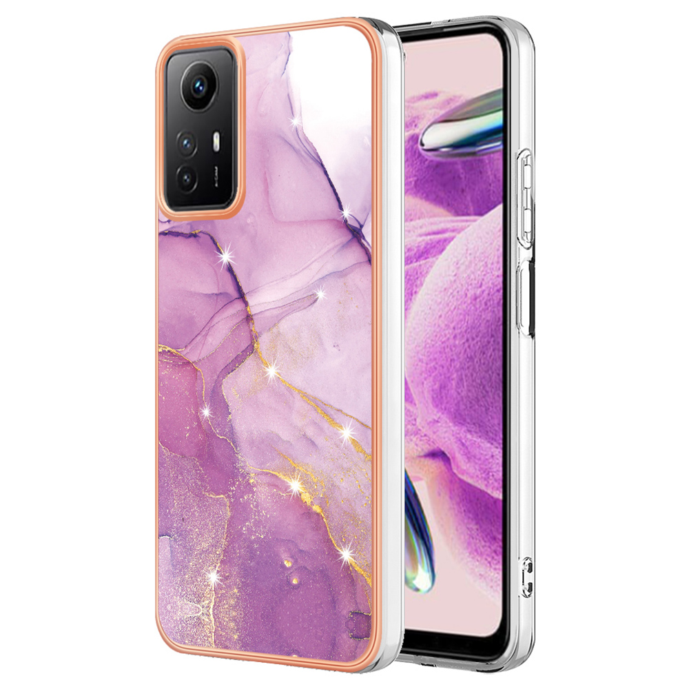 YB Imd-serie-2 Für Xiaomi Redmi Anmerkung 12S 4G Elektropliertes Marmormuster Imd-deckung TPU Anti-fall-fall-telefonhülle - Lila 001, Xiaomi Redmi Note 12S 4G
YB Imd-serie-2 Für Xiaomi Redmi Anmerkung 12S 4G Elektropliertes Marmormuster Imd-deckung TPU Anti-fall-fall-telefonhülle - Lila 001, Xiaomi Redmi Note 12S 4G