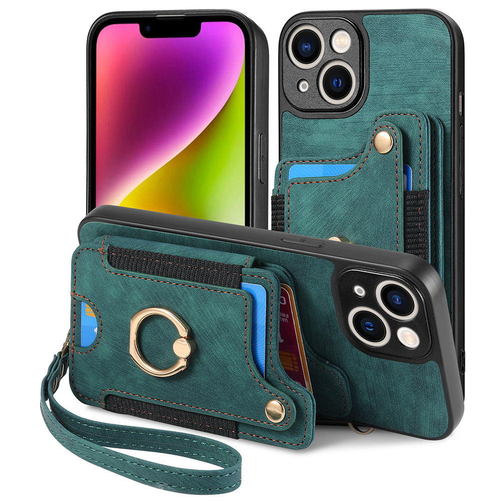 Anti-drop-telefonhülle Für Iphone 15, Rfid-blockierkartenhalter PU Leder+pc+tpu-kickständer Mit Handgurt - Grün, iPhone 15
Anti-drop-telefonhülle Für Iphone 15, Rfid-blockierkartenhalter PU Leder+pc+tpu-kickständer Mit Handgurt - Grün, iPhone 15
