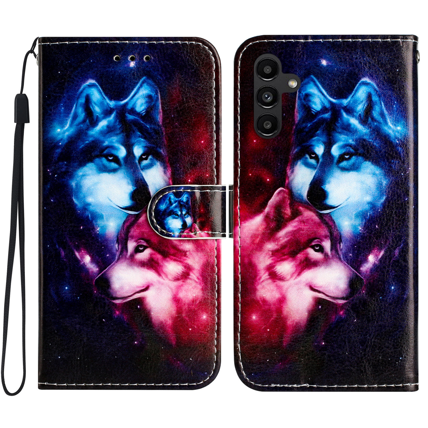 Für Samsung Galaxy S23 fe PU Leder -abdeckungsmuster Muster Druck Brieftasche Flip Telefon Hülle - Paar Wolf, Galaxy S23 FE
Für Samsung Galaxy S23 fe PU Leder -abdeckungsmuster Muster Druck Brieftasche Flip Telefon Hülle - Paar Wolf, Galaxy S23 FE