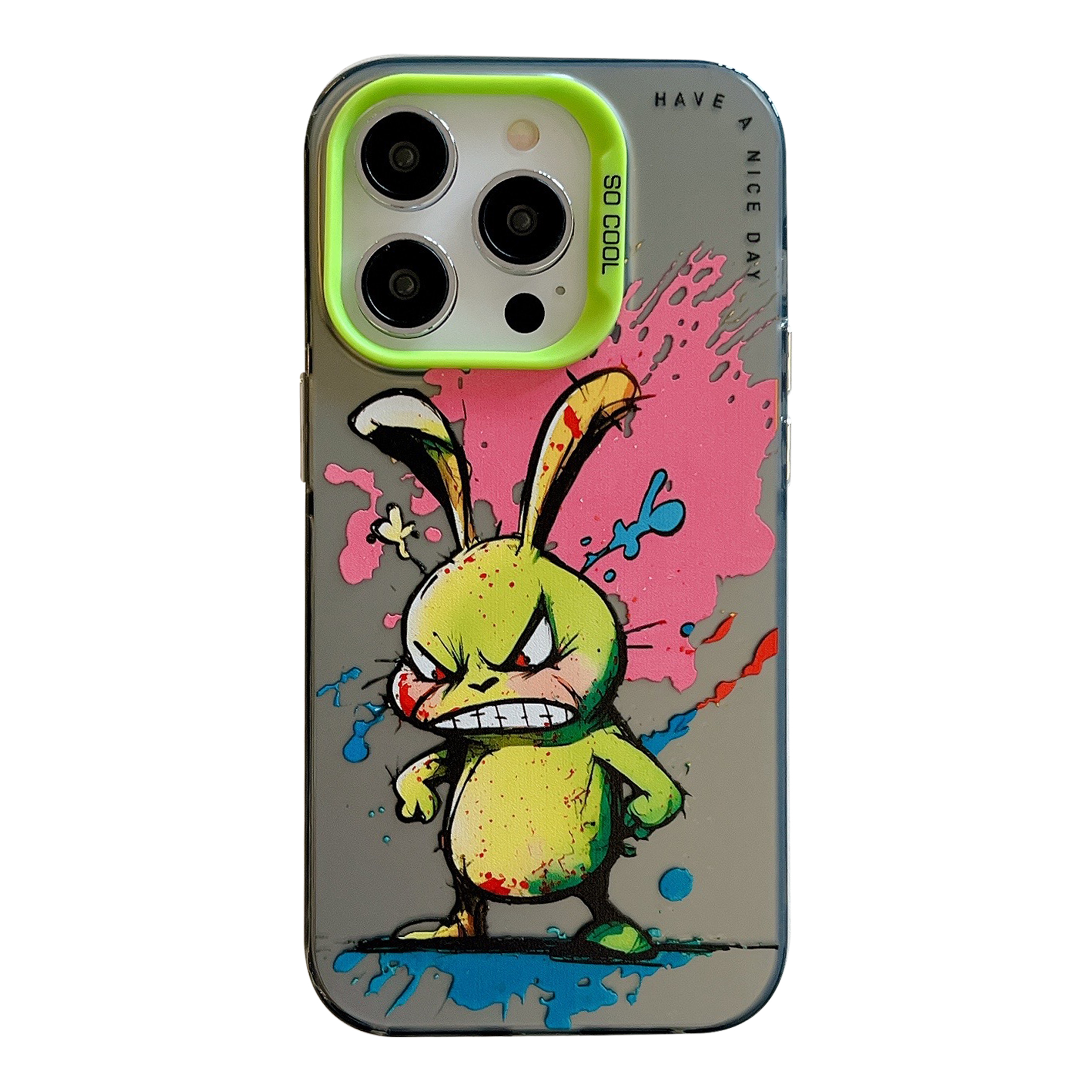Für Iphone 13 Pro Animal Muster Druckphase Graffiti Art PC+TPU Schockdcoverabdeckung - Wütendes Kaninchen, iPhone 13 Pro
Für Iphone 13 Pro Animal Muster Druckphase Graffiti Art PC+TPU Schockdcoverabdeckung - Wütendes Kaninchen, iPhone 13 Pro