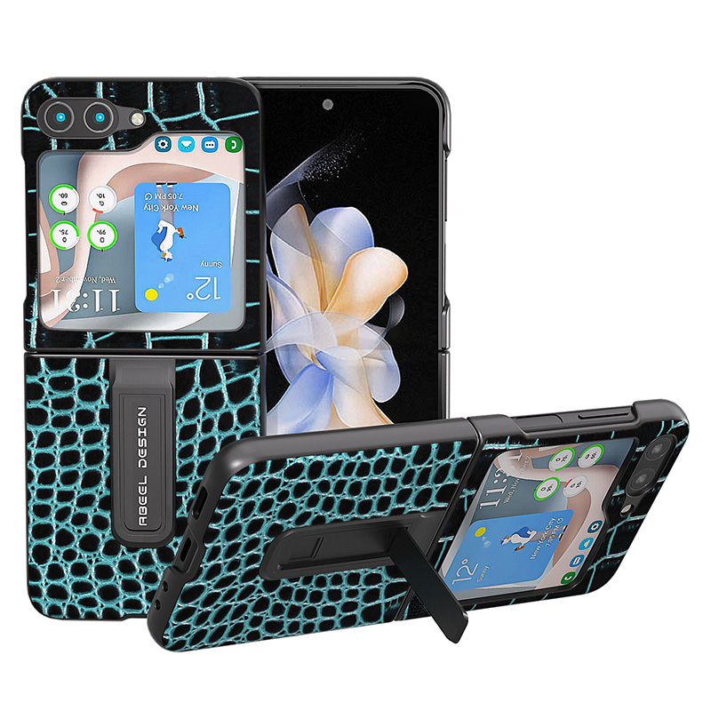 ABEEL Für Samsung Galaxy Z Flip5 5G Krokodiltextur Schutzhülle Echtes Kuhleder+pc Kickstand Telefonabdeckung - Blau, Galaxy Z Flip5 5G
ABEEL Für Samsung Galaxy Z Flip5 5G Krokodiltextur Schutzhülle Echtes Kuhleder+pc Kickstand Telefonabdeckung - Blau, Galaxy Z Flip5 5G