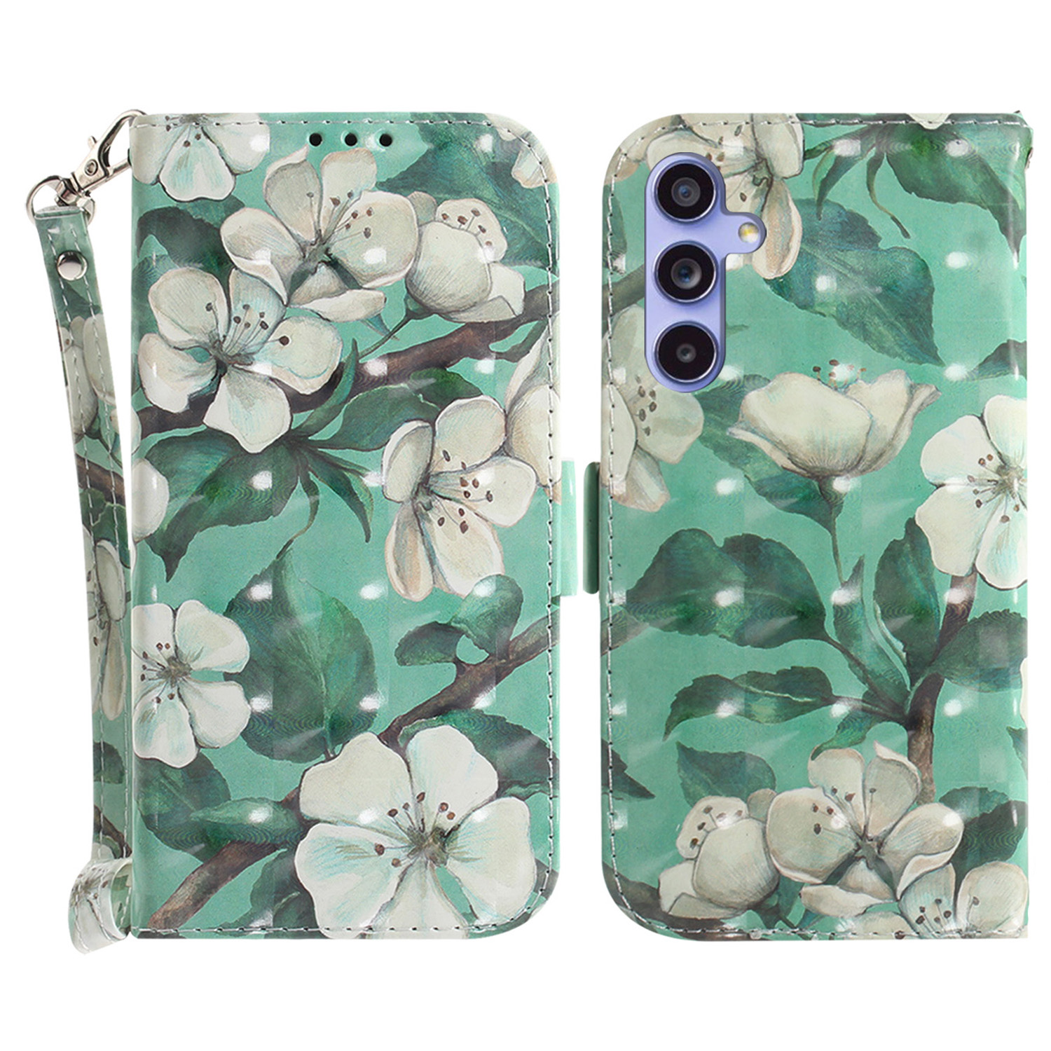 PU Lederstand Filp -abdeckung Für Samsung Galaxy S23 Fe, 3D -muster -druck -brieftaschenhülle Mit Riemen - Aquarellblüten, Galaxy S23 FE
PU Lederstand Filp -abdeckung Für Samsung Galaxy S23 Fe, 3D -muster -druck -brieftaschenhülle Mit Riemen - Aquarellblüten, Galaxy S23 FE